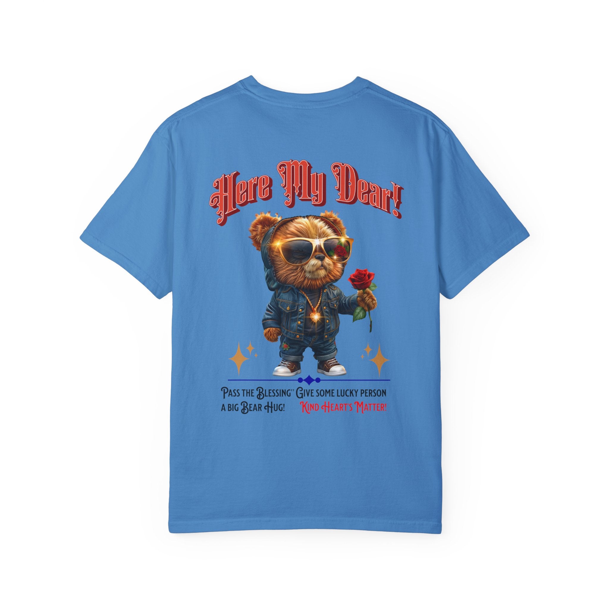 Cute Bear Graphic Unisex T-Shirt - 'Here My Dear!' - Perfect for Casual Wear - Angel Body