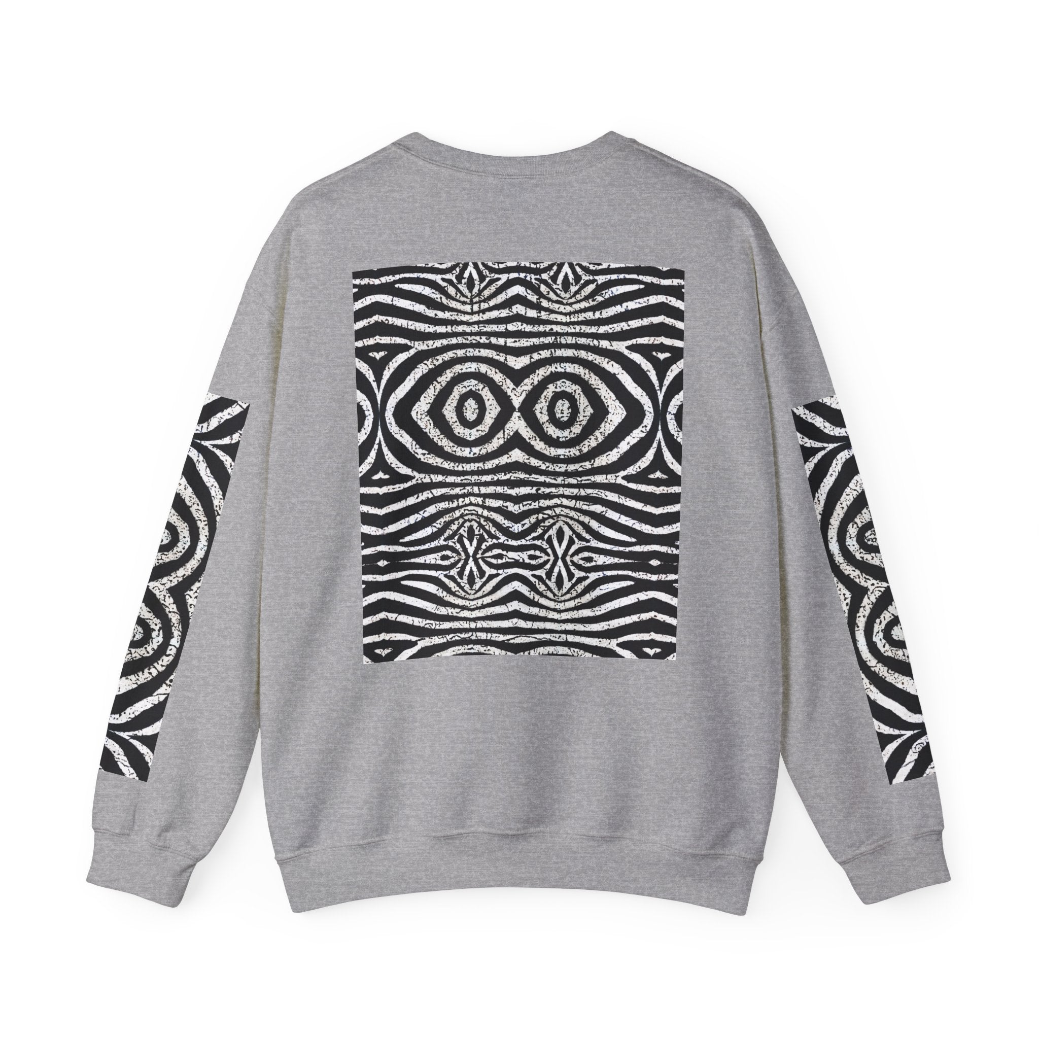 Abstract Tribal Pattern Unisex Heavy Blend Crewneck Sweatshirt - Angel Body