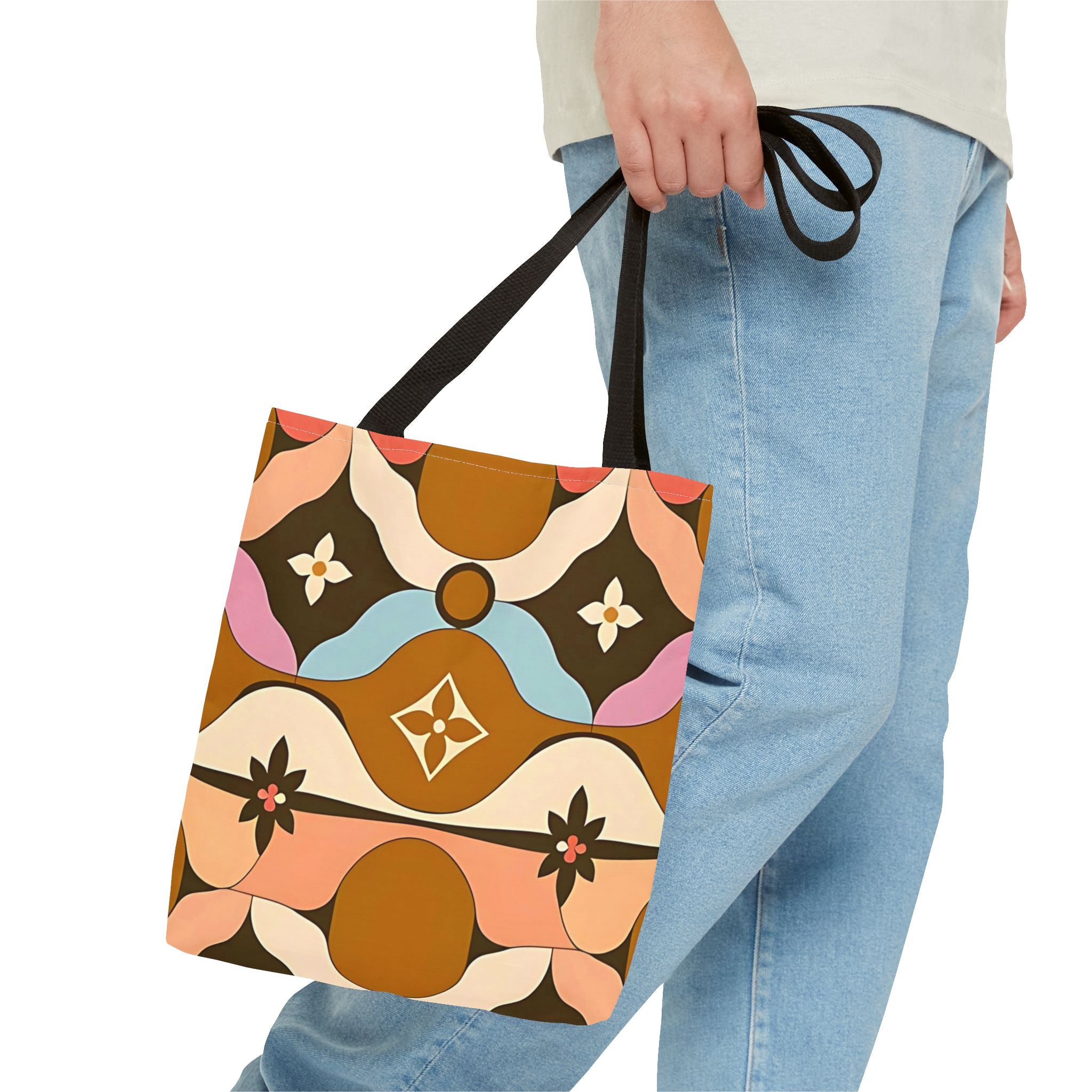 Boho Chic Tote Bag - Colorful Floral Design for Everyday Use - Angel Body