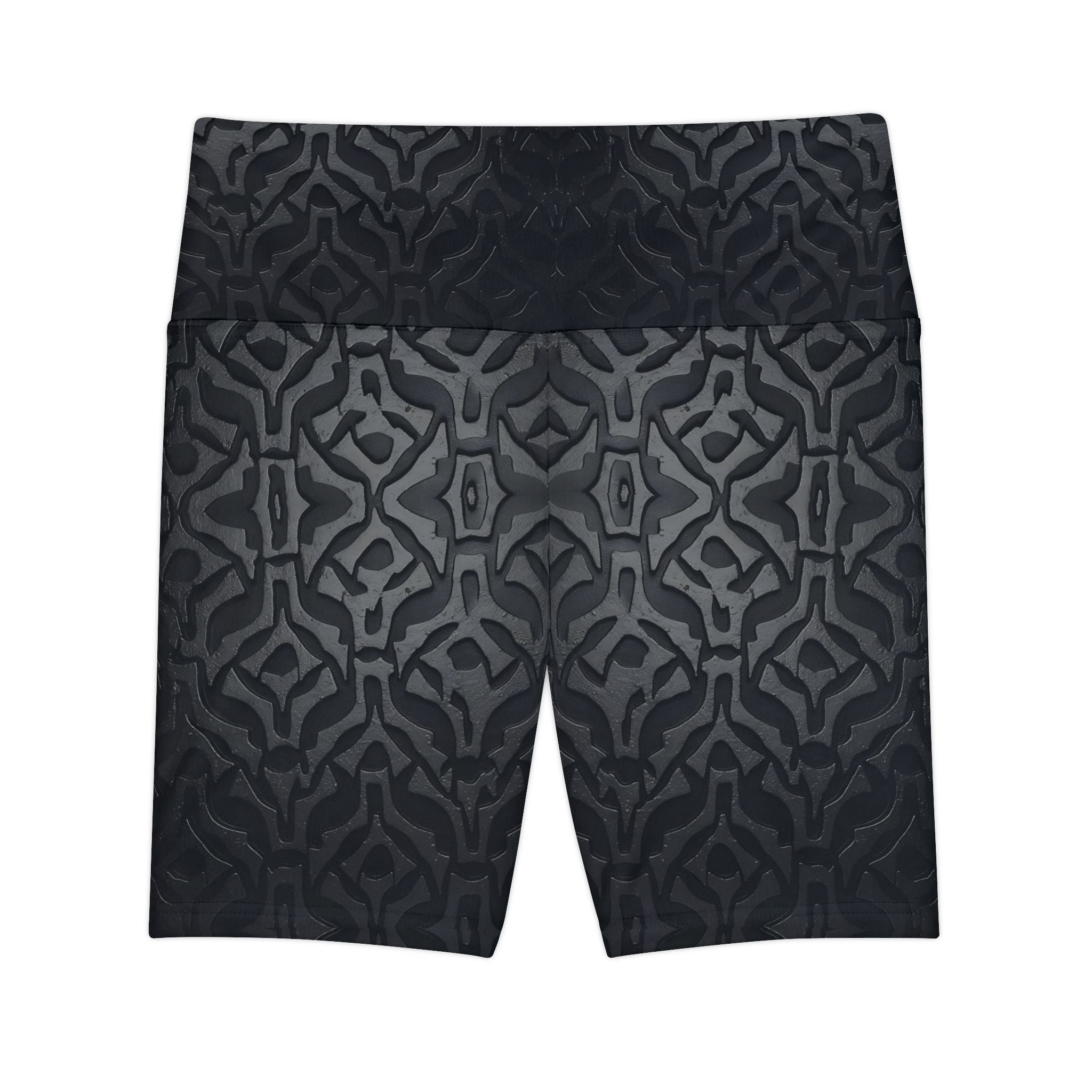 Workout Shorts - Stylish Women's Tech Black Yoga Style Shorts for Fitness Enthusiasts - Angel Body