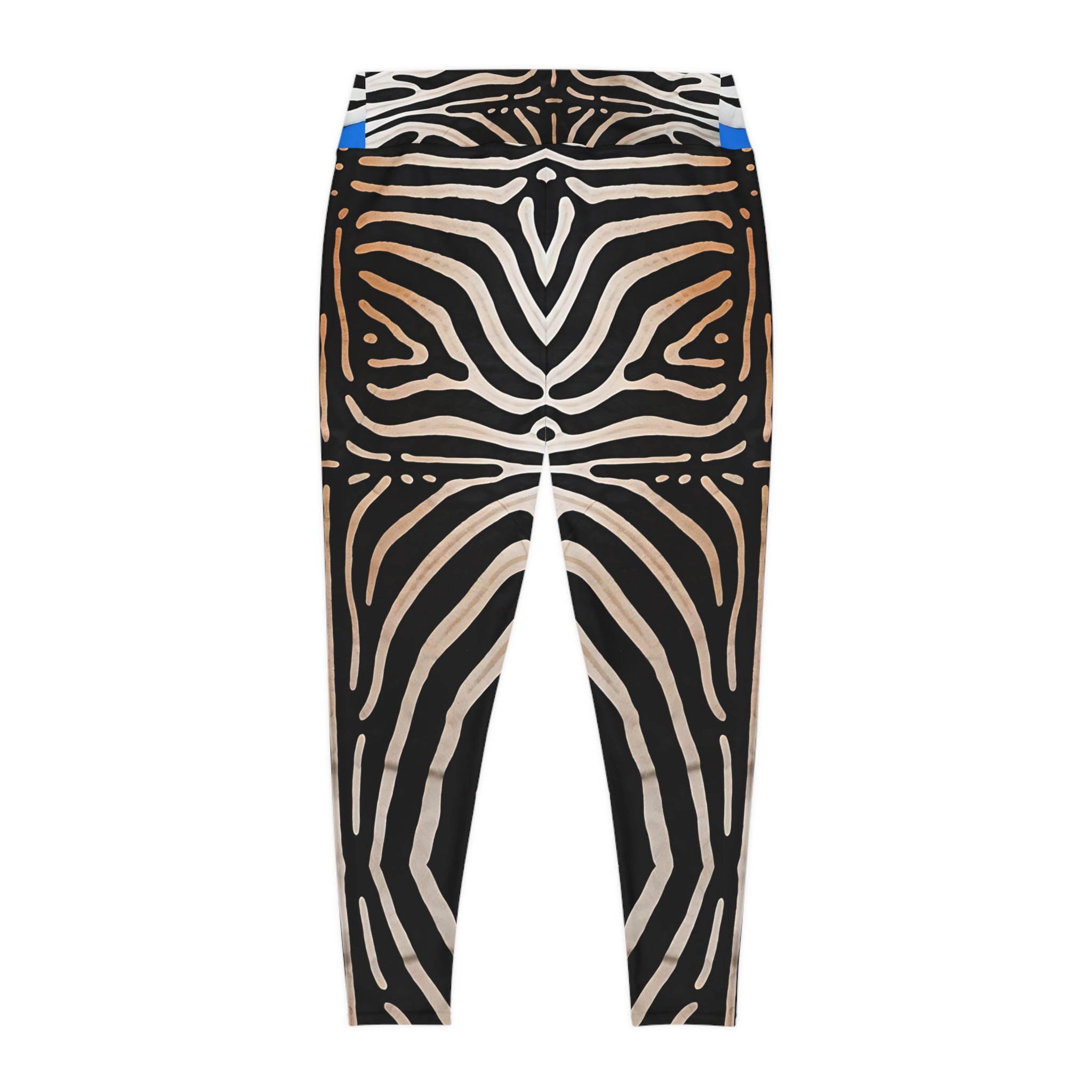 Abstract Zebra Plus Size Leggings - Stylish & Comfortable Athletic Wear - Angel Body