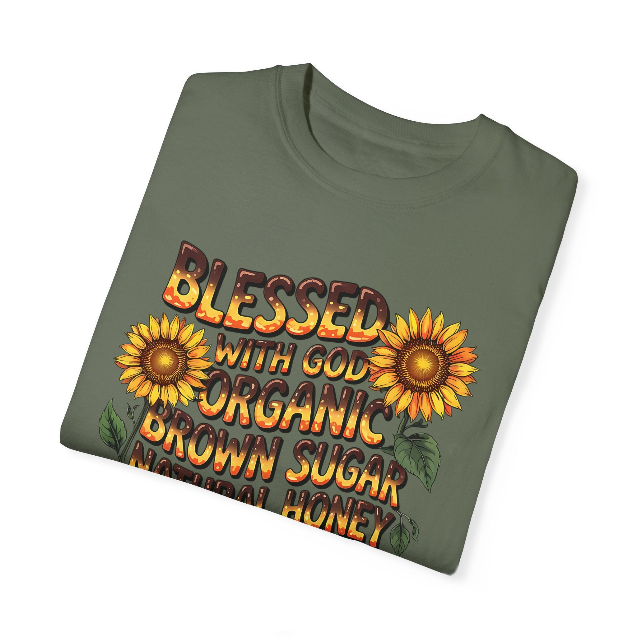 Blessed with God Sunflower T-Shirt - Organic & Melanin Vibe