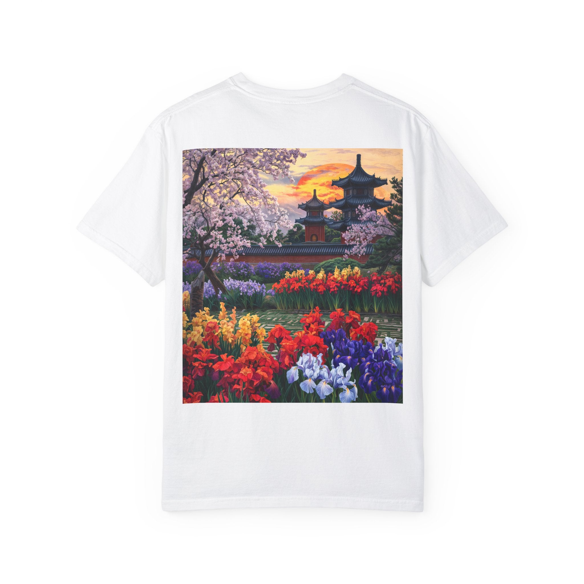 Japanese Garden Landscape T-Shirt - Nature Lovers & Spring Celebrations - Angel Body