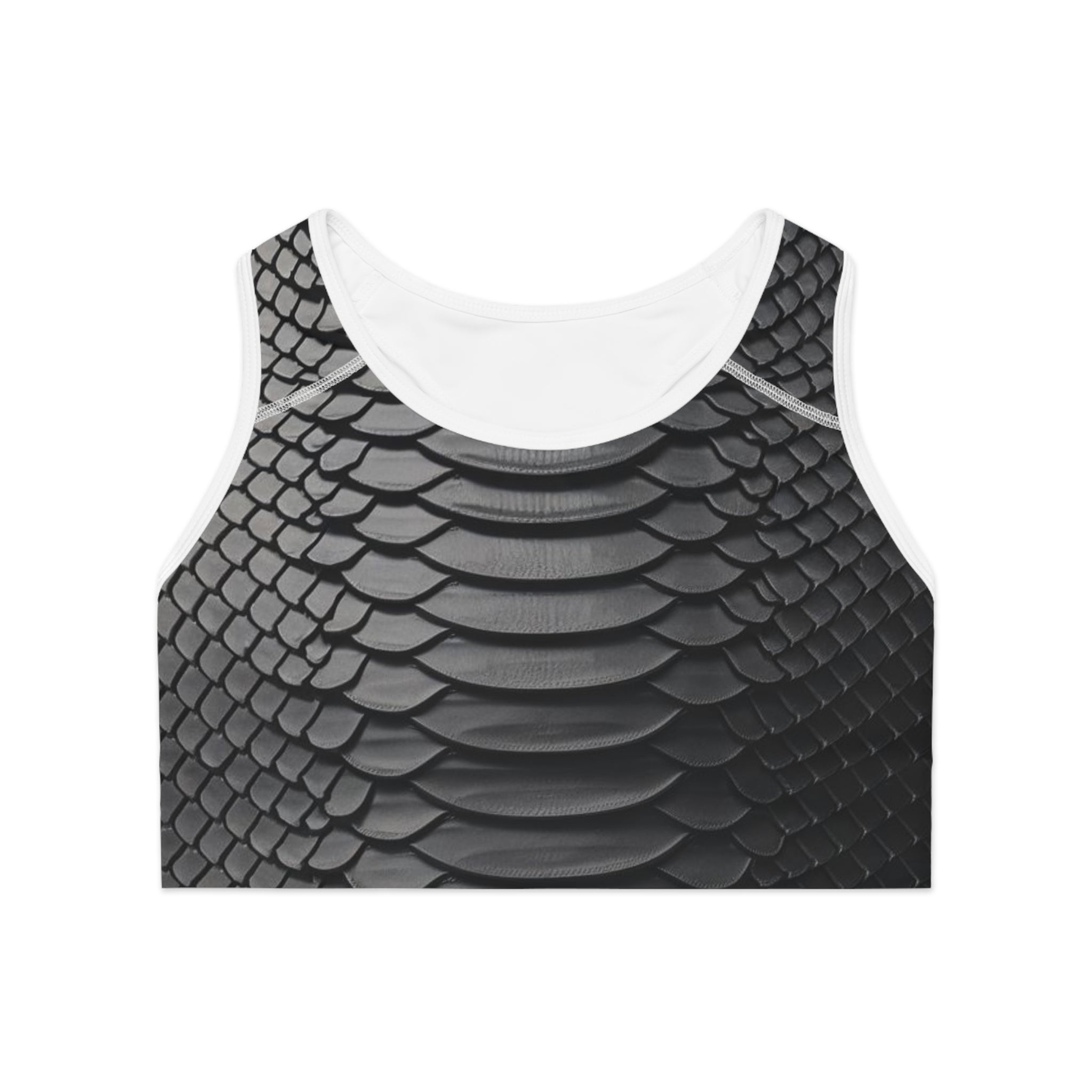 Elegant Snake Skin Sports Bra | Activewear for Fitness Lovers - Angel Body