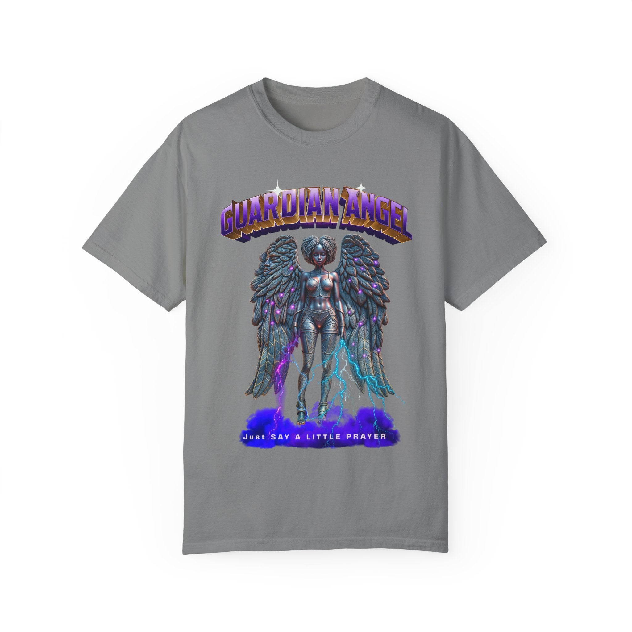 Unisex Garment-Dyed T-shirt With the title Guardian Angel - Angel Body