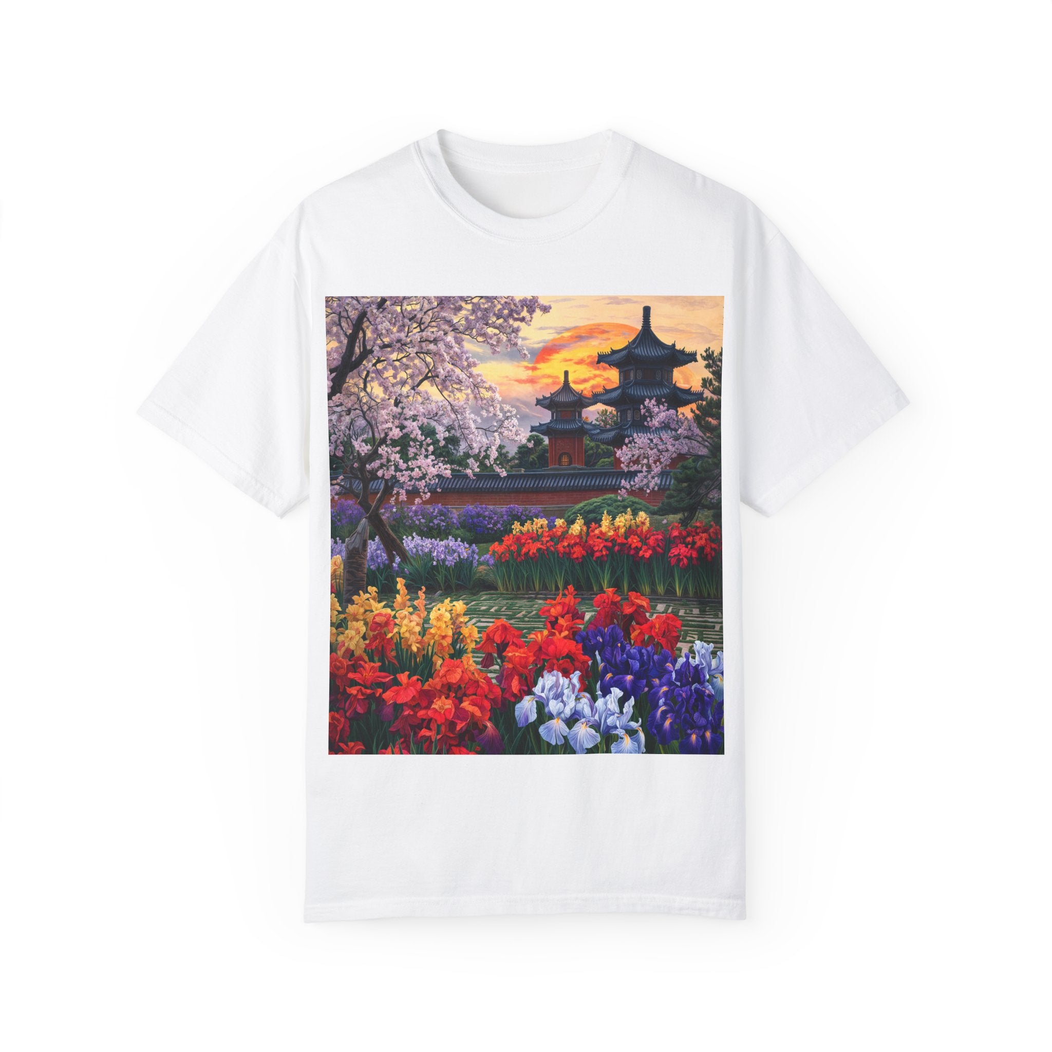 Japanese Garden Landscape T-Shirt - Nature Lovers & Spring Celebrations - Angel Body