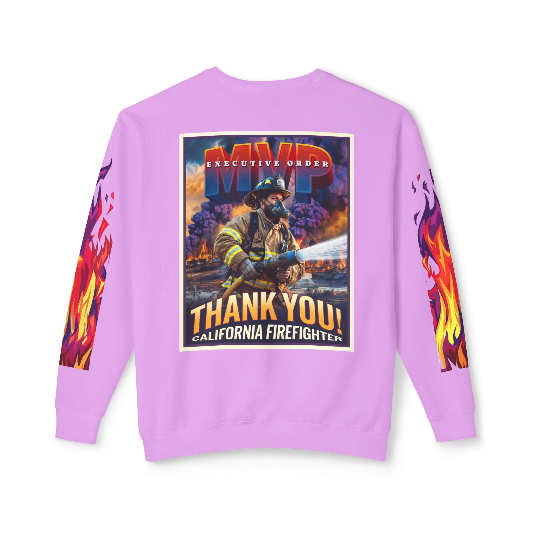 California Firefighter Crewneck Sweatshirt - Angel Body