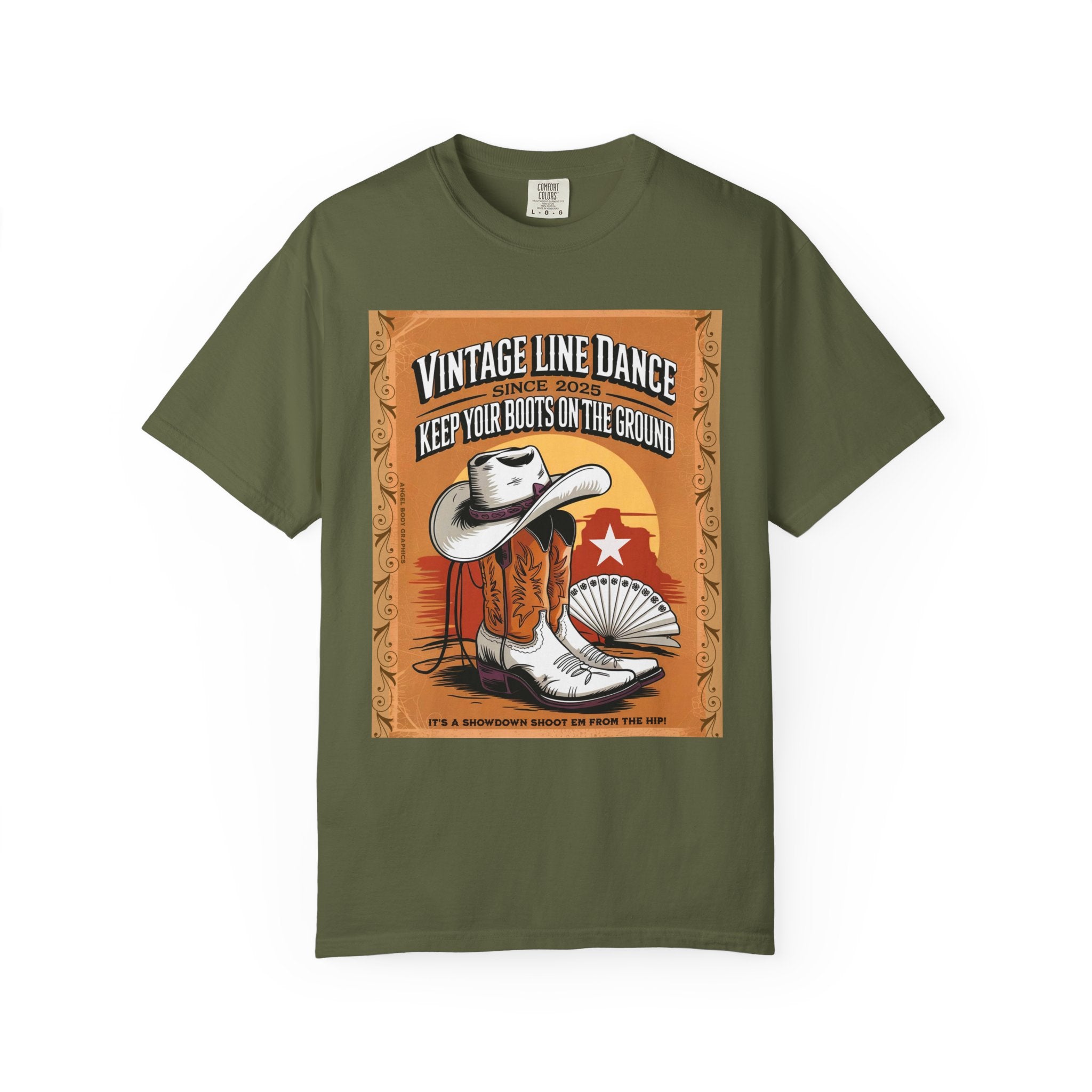Vintage Line Dance T-Shirt - Keep Your Boots on the Ground
