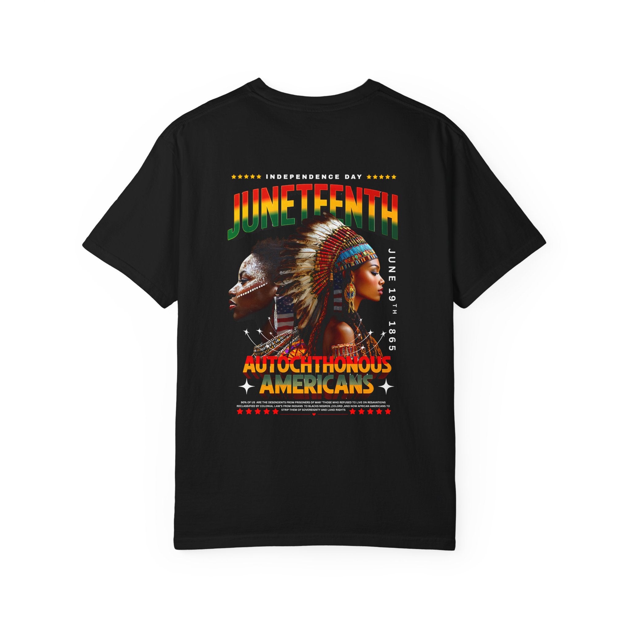 Juneteenth Celebration T-Shirt, Unisex Garment-Dyed Tee, Inclusive Pride Apparel, Heritage Shirt, Freedom Festival Wear - Angel Body