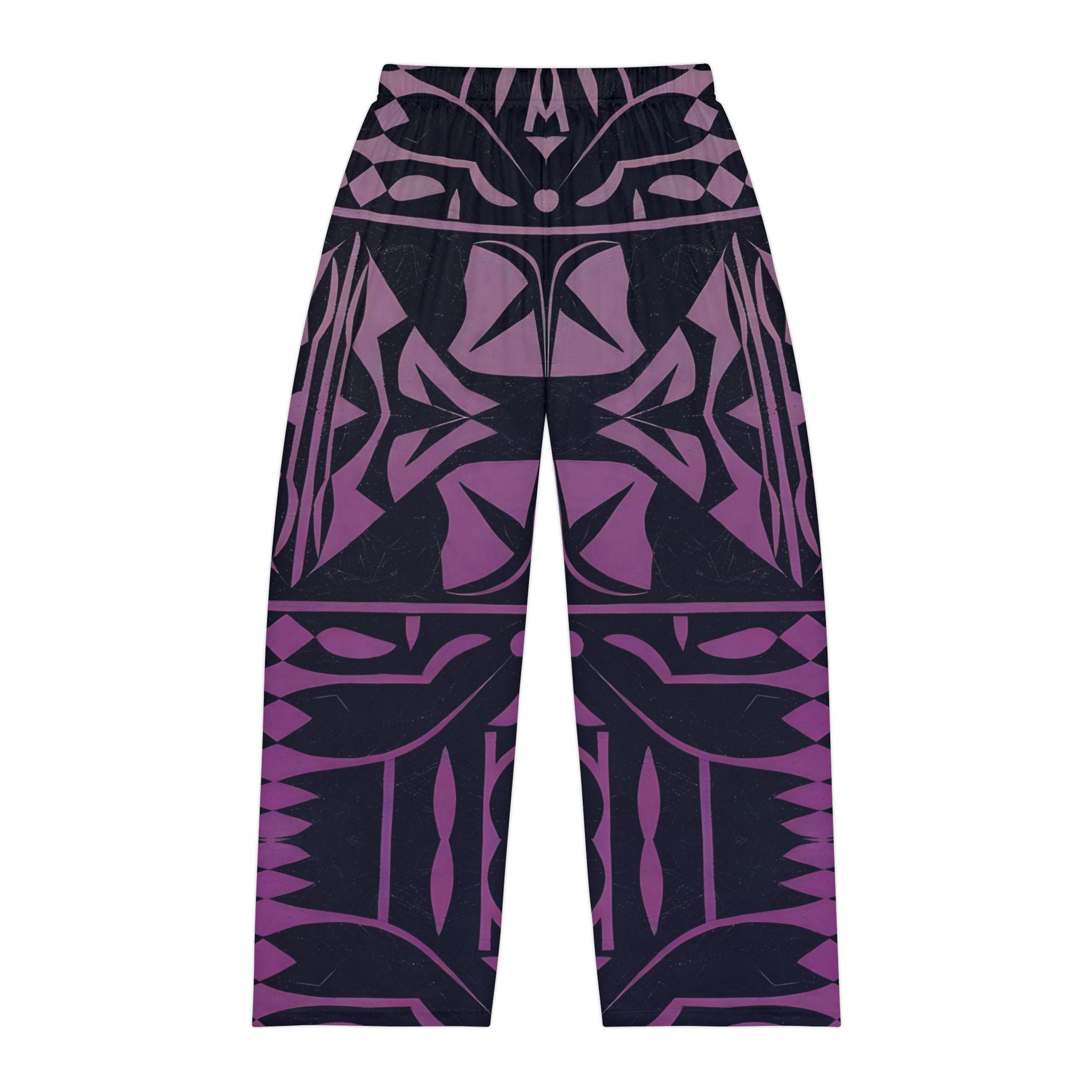 Men's Pajama Pants with Unique Geometric Design - Comfortable Loungewear for Relaxation and Sleep - Angel Body