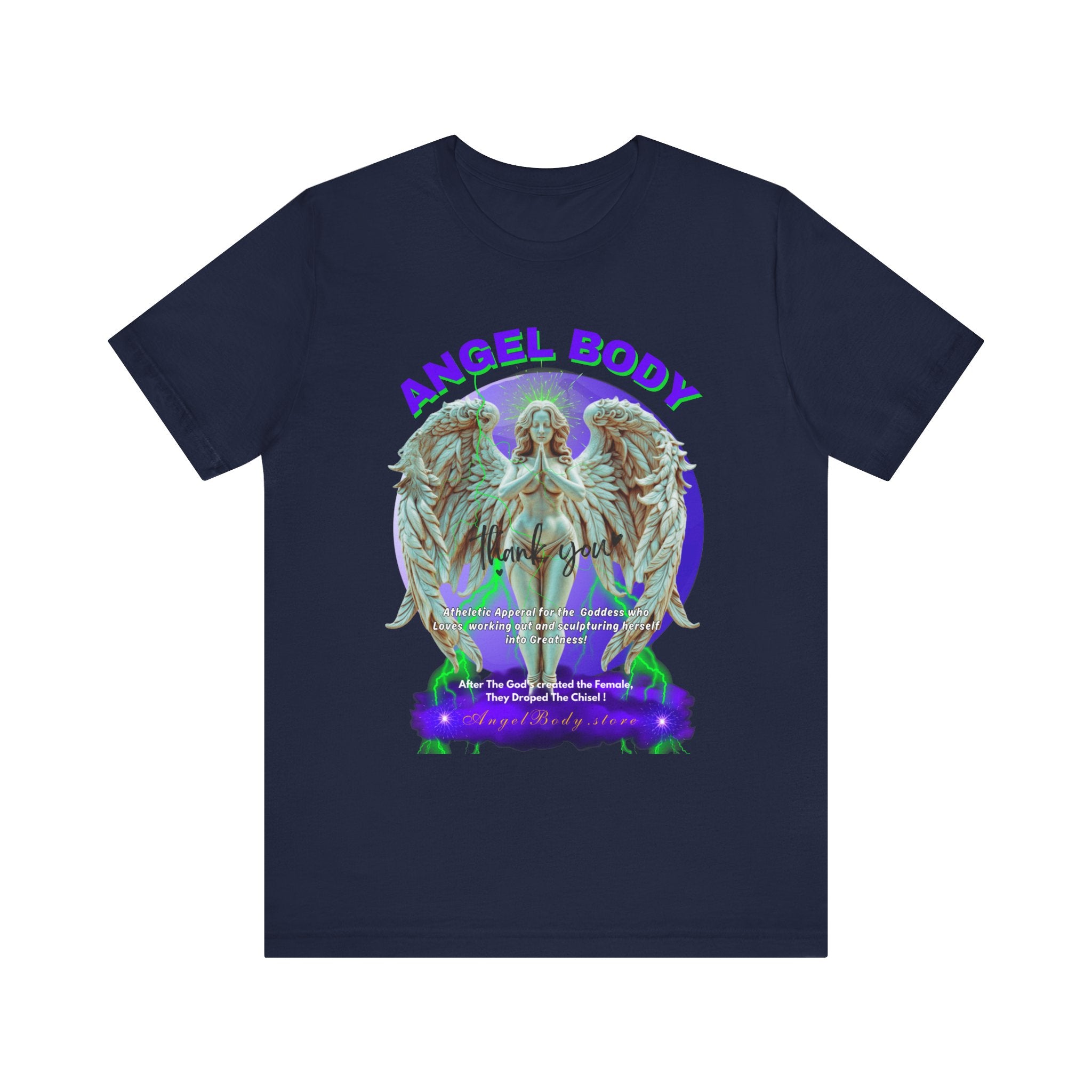 Unisex Jersey Short Sleeve Tee: Guardian Angel Spiritual Warrior 4 - Angel Body