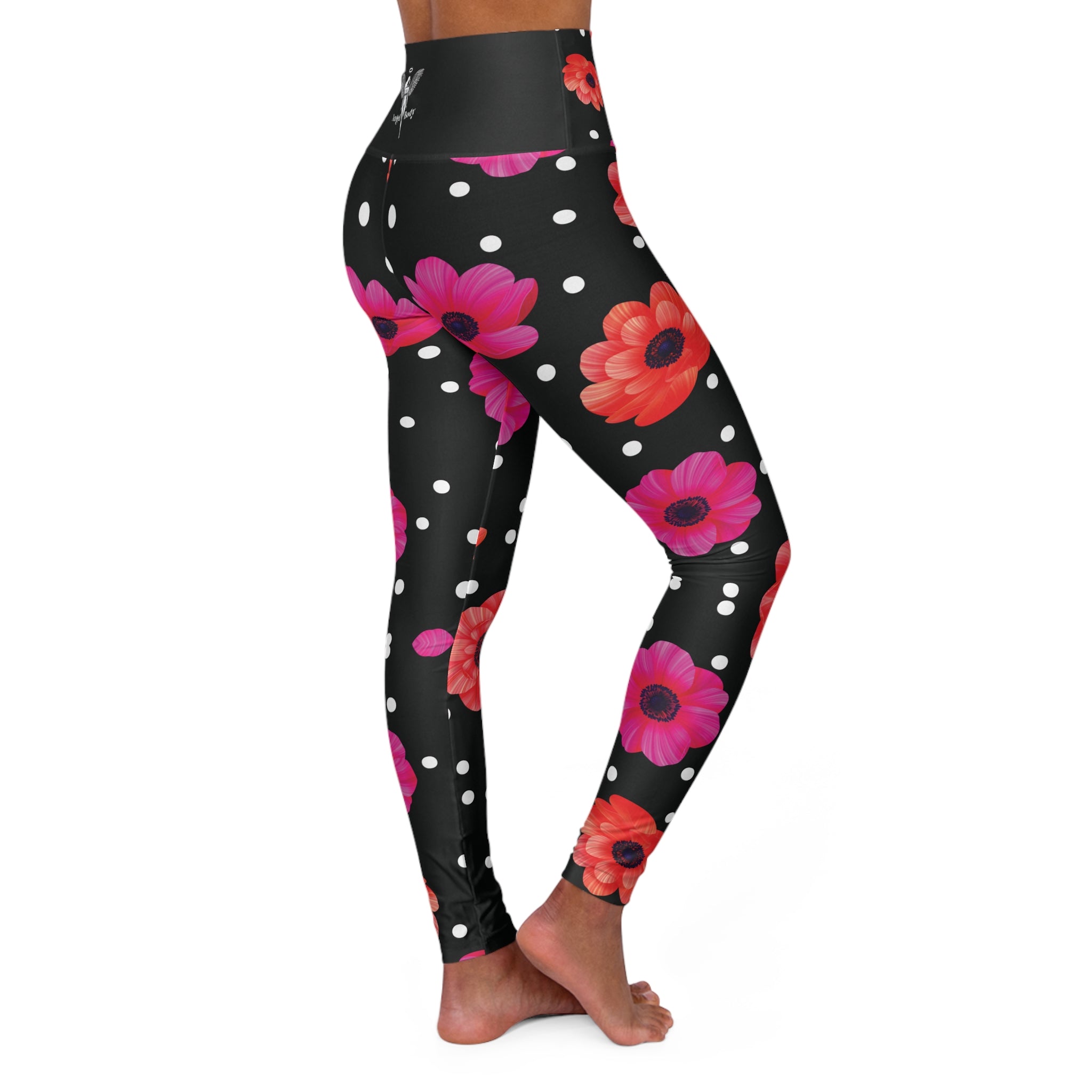 New Custom design High Waisted Angel Body Yoga Leggings for Fitness & Style - Angel Body
