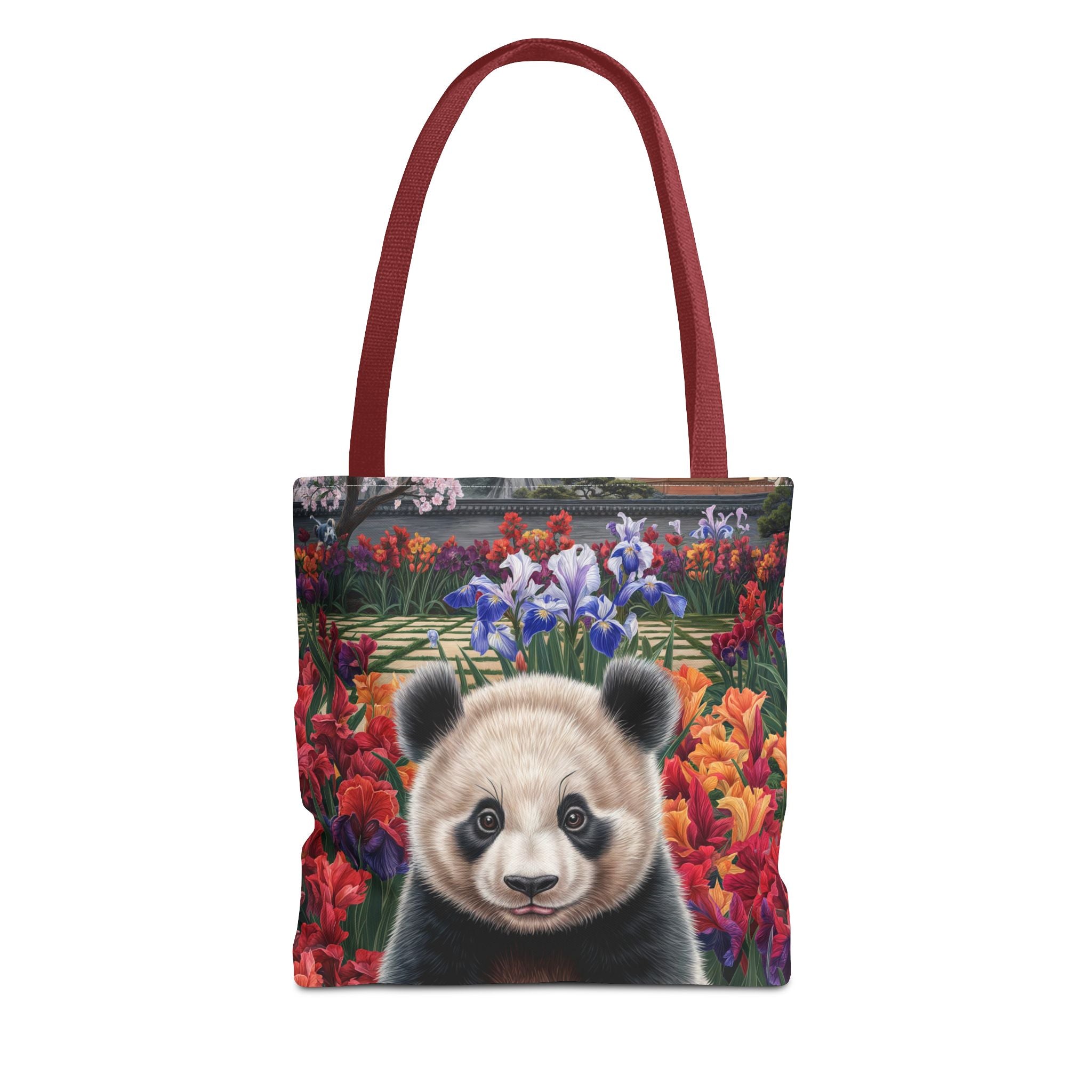 Adorable Panda Tote Bag - Floral Design for Animal Lovers - Angel Body
