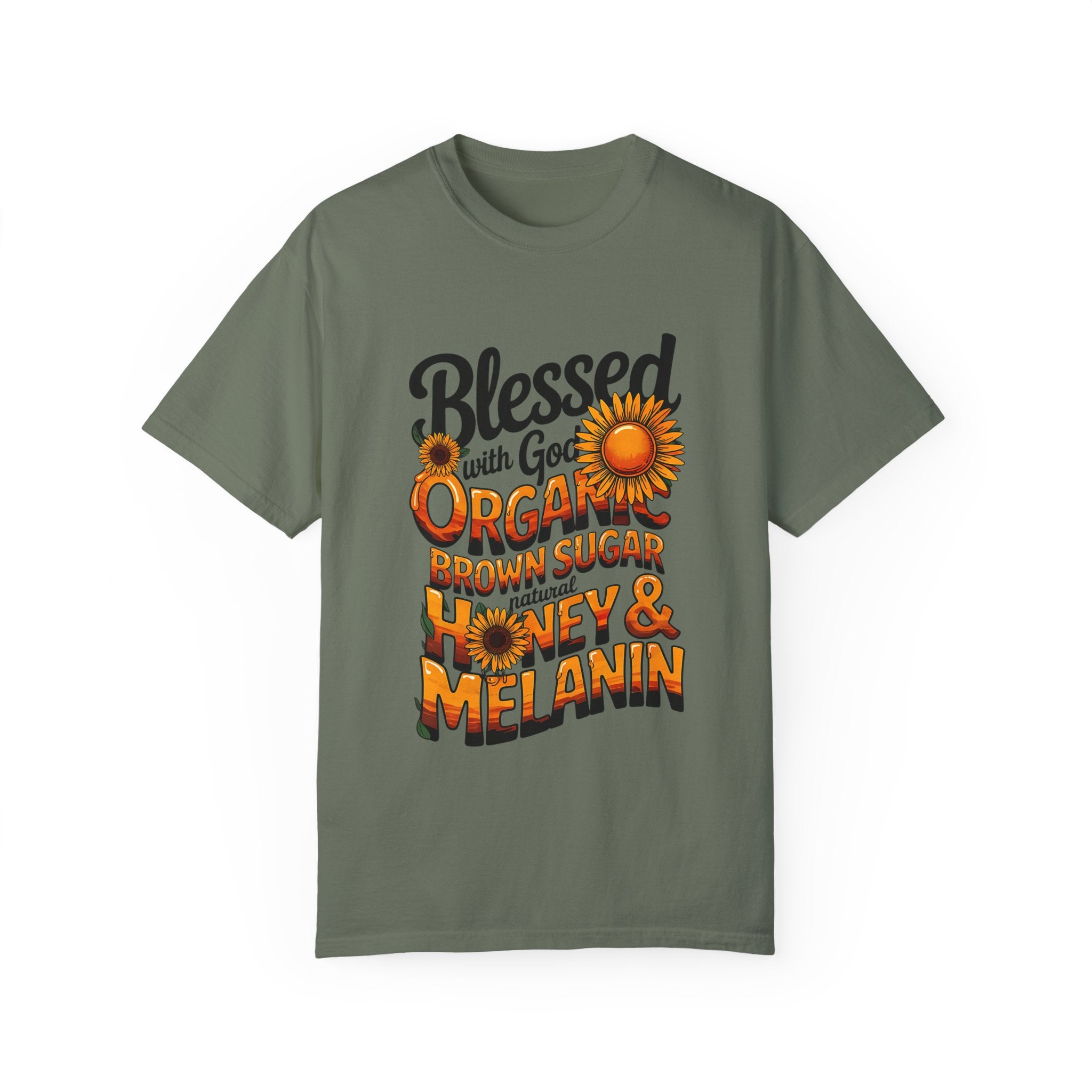 Blessed Organic Honey & Melanin T-Shirt for Positive Vibes