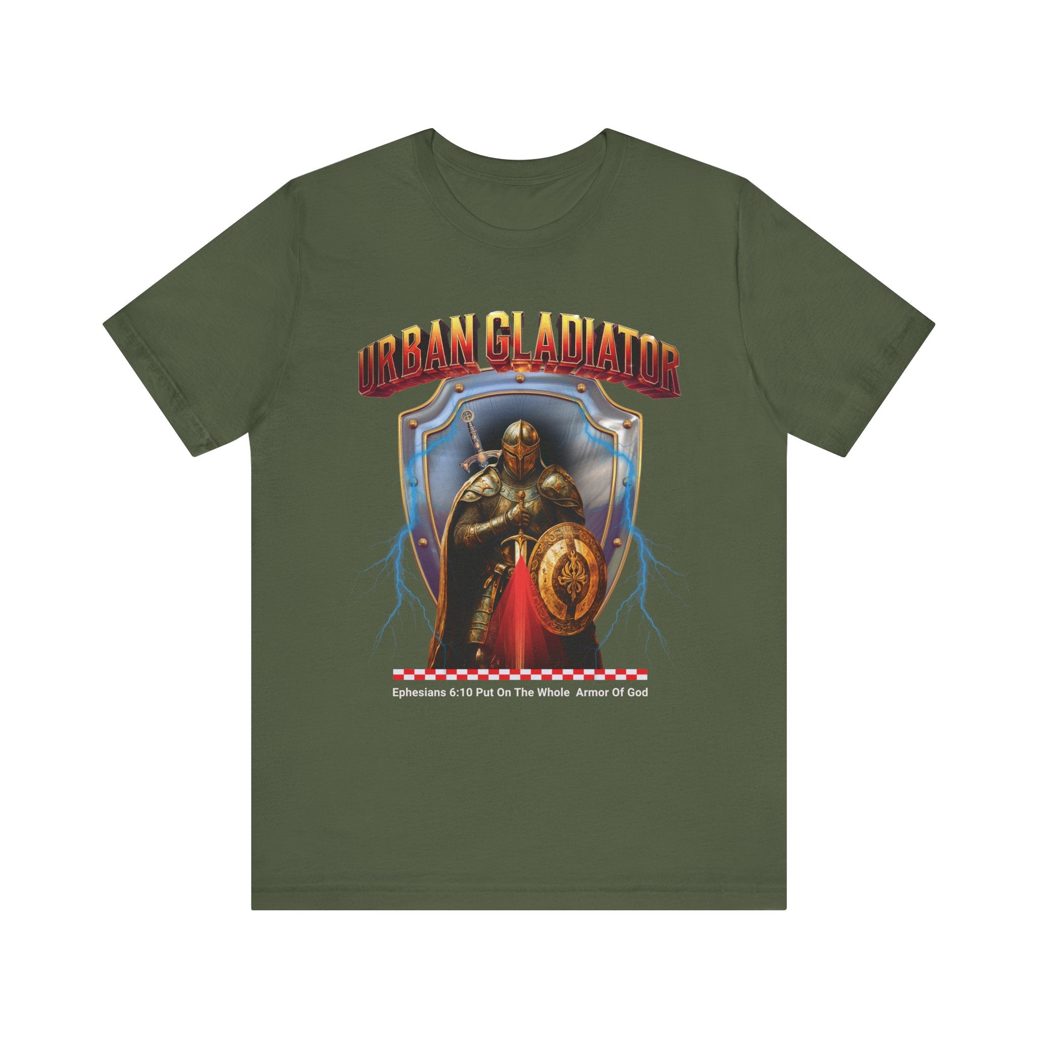 Unisex Jersey Short Sleeve Tee: Colorful Art Put on the whole Armored of God - Angel Body