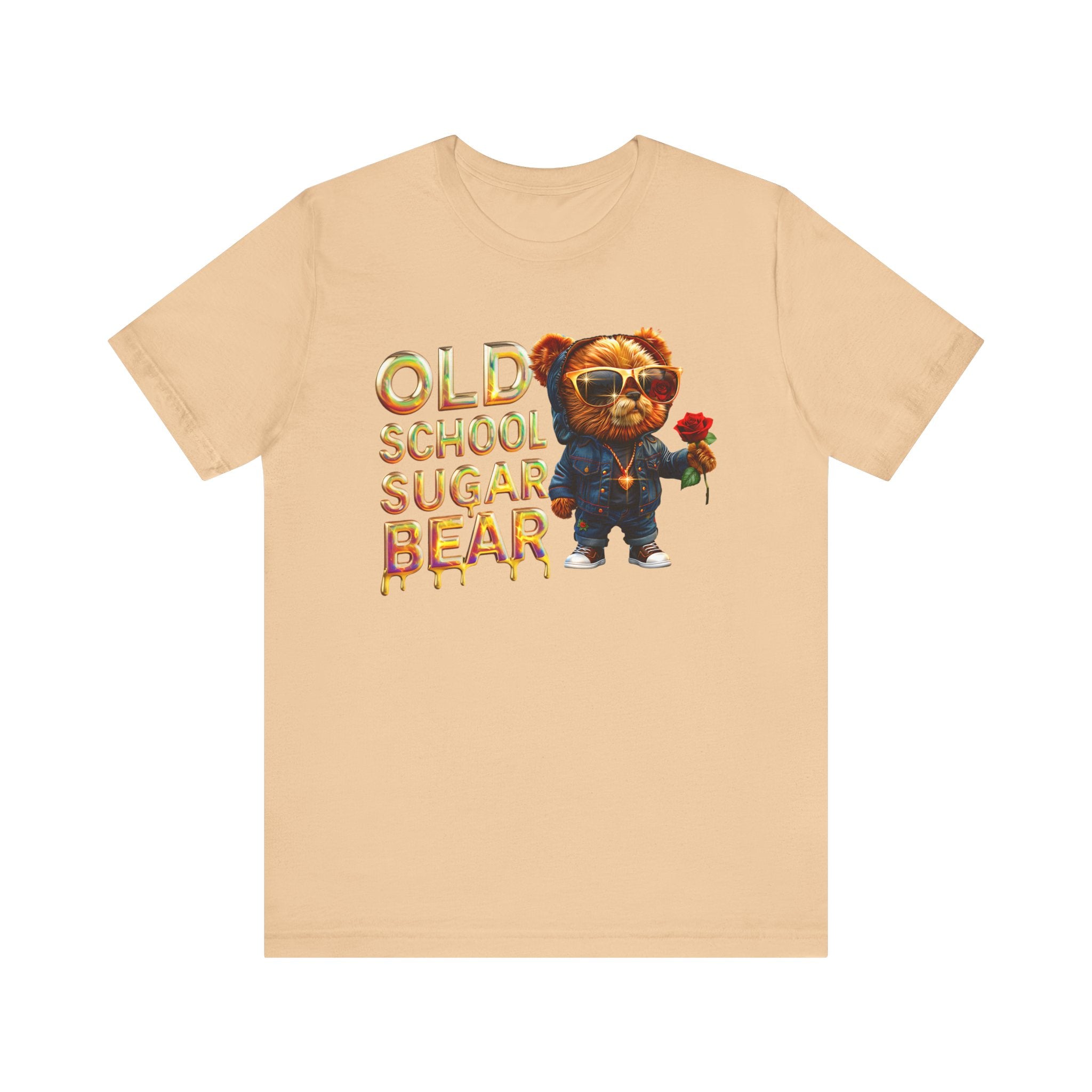 Unisex Jersey Short Sleeve Tee Old school sugar bear - Angel Body