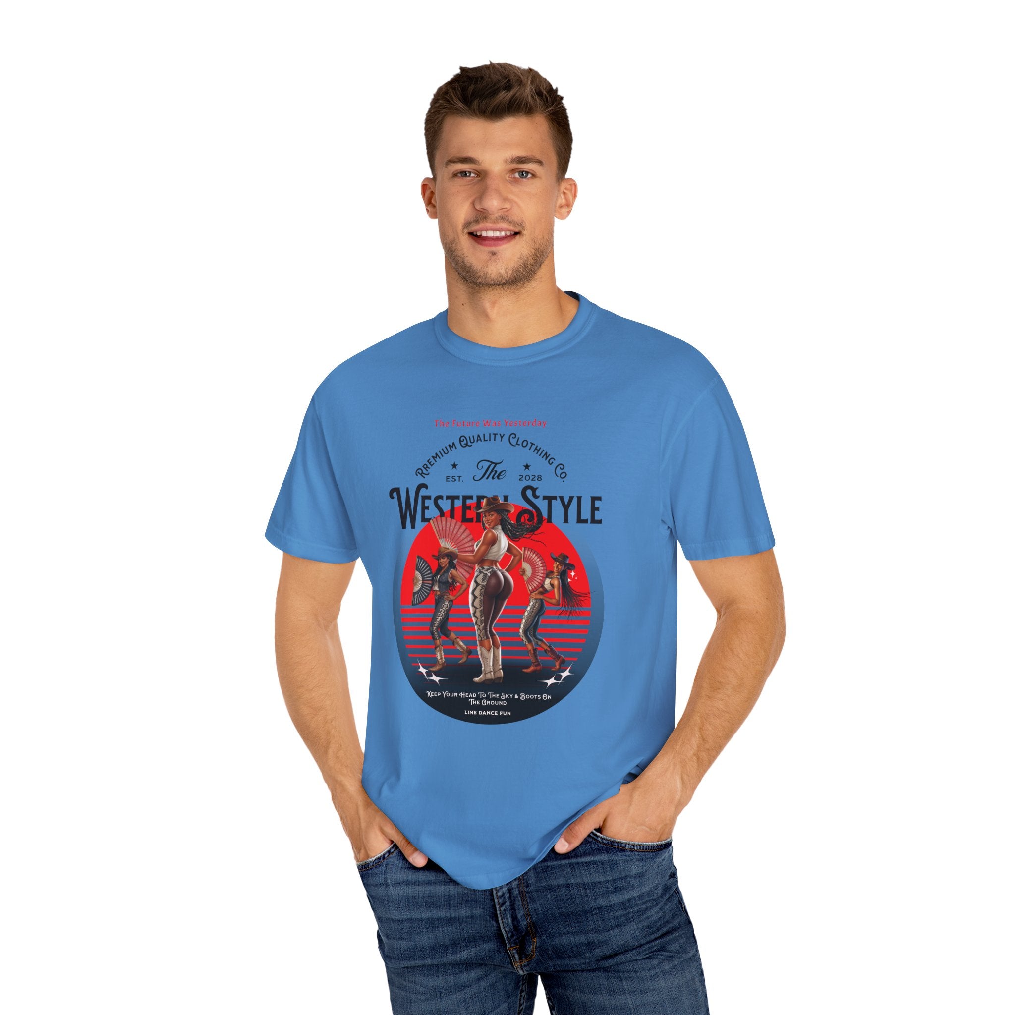 Vintage Western Style T-Shirt - Unisex Graphic Tee for Country Lovers - Angel Body