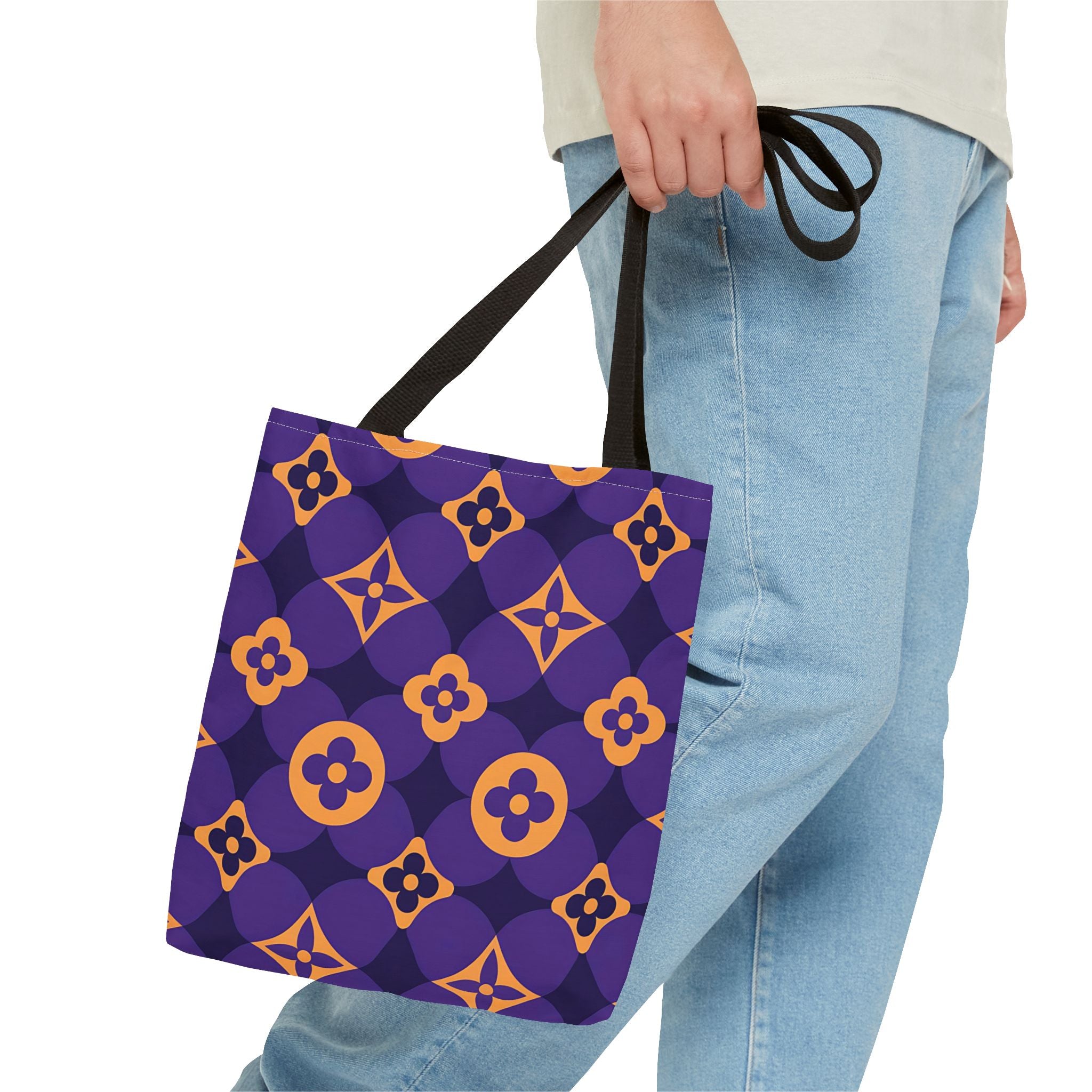 Colorful Floral Pattern Tote Bag - Stylish & Versatile Everyday Bag - Angel Body