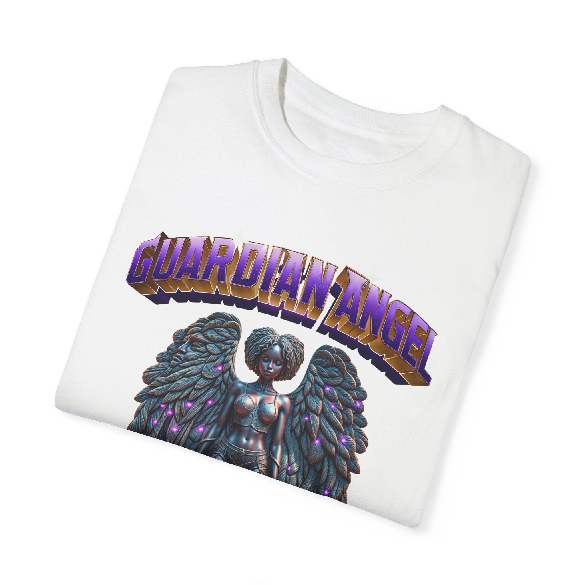 Unisex Garment-Dyed T-shirt With the title Guardian Angel - Angel Body