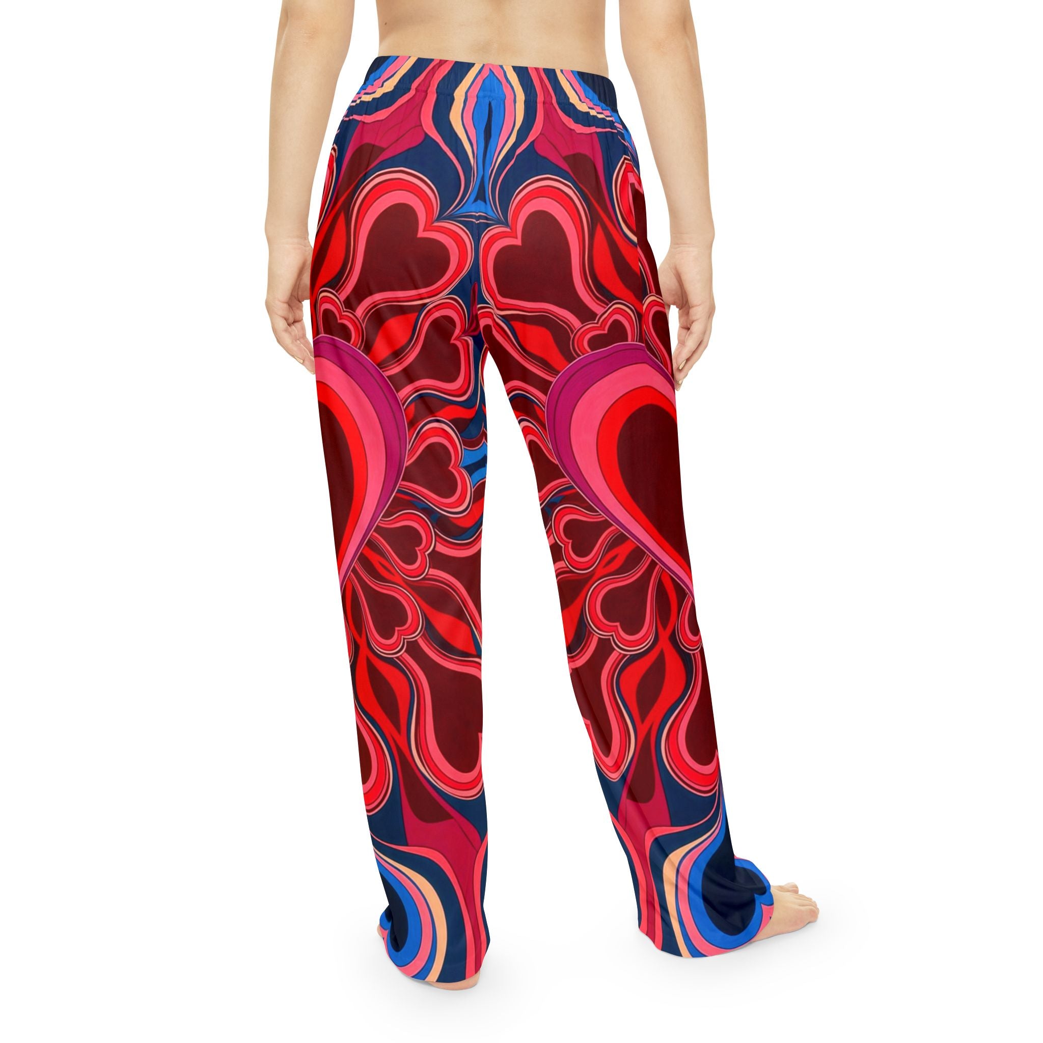New Exclusive Heart Print Women's Pajama Pants - Hot & Sexy Romantic Design