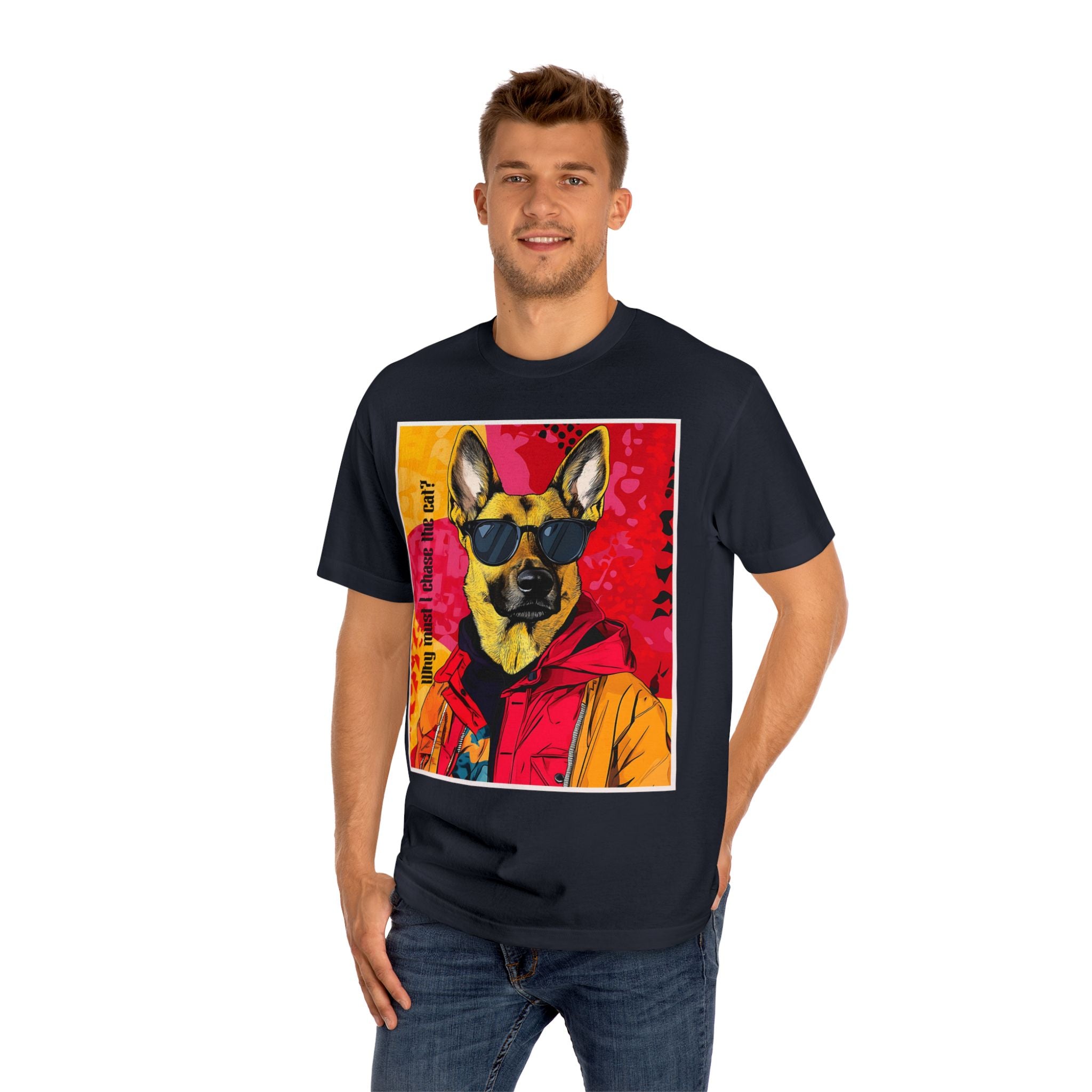German Shepard Tee - Fun & Vibrant Unisex Graphic Shirt - Angel Body