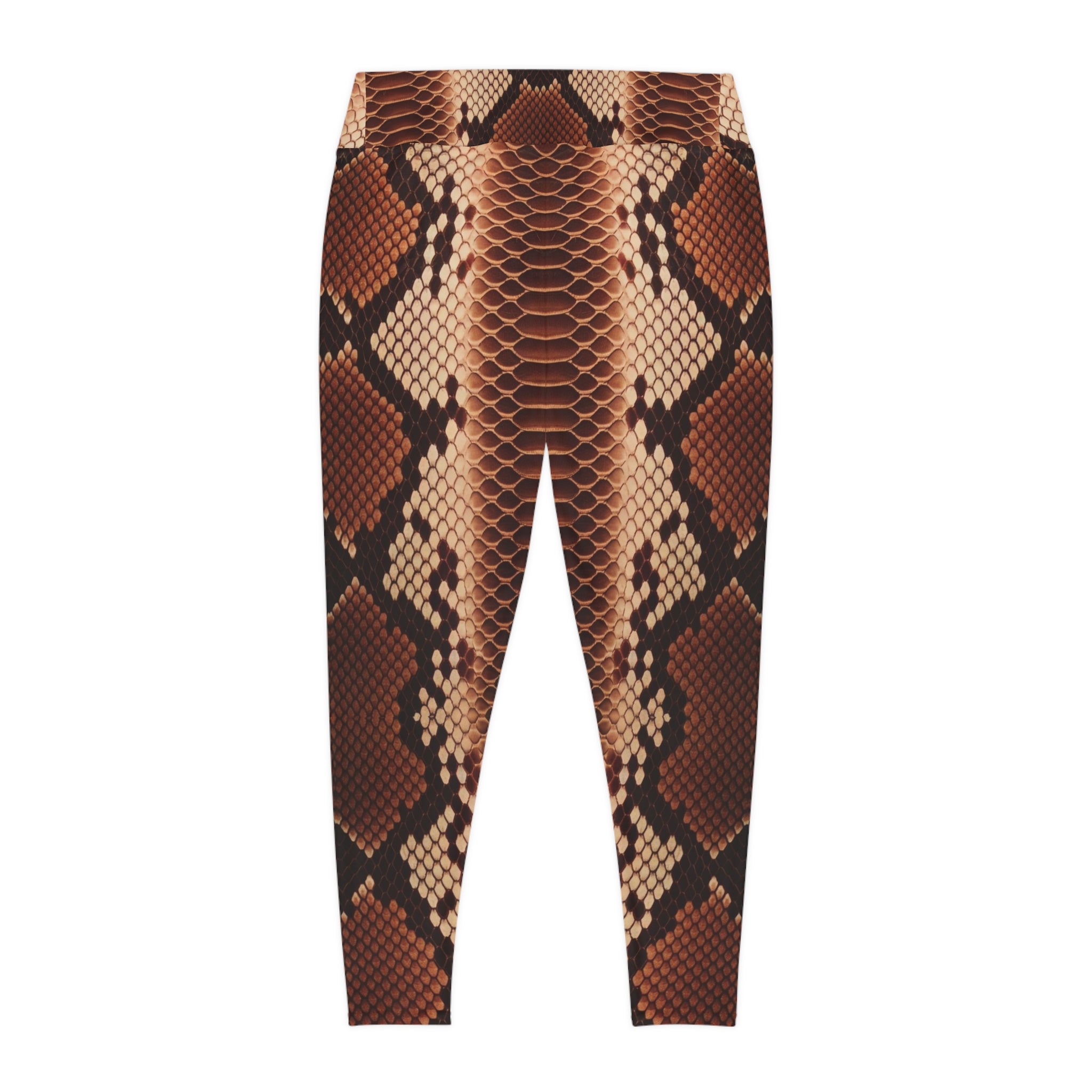 Stylish Plus Size Python Snake Print Leggings for Everyday Comfort