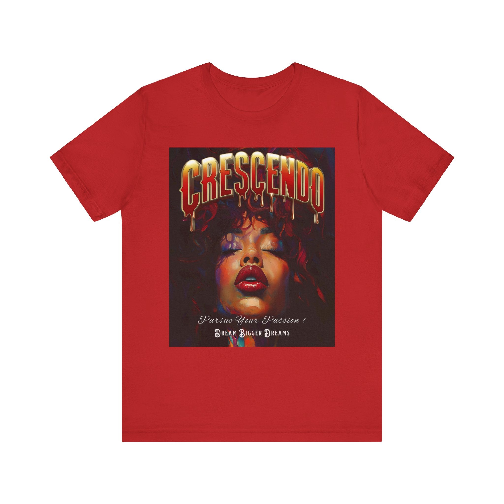 Crescendo Unisex Tee Word play message That means take your life to the highest hight's - Angel Body