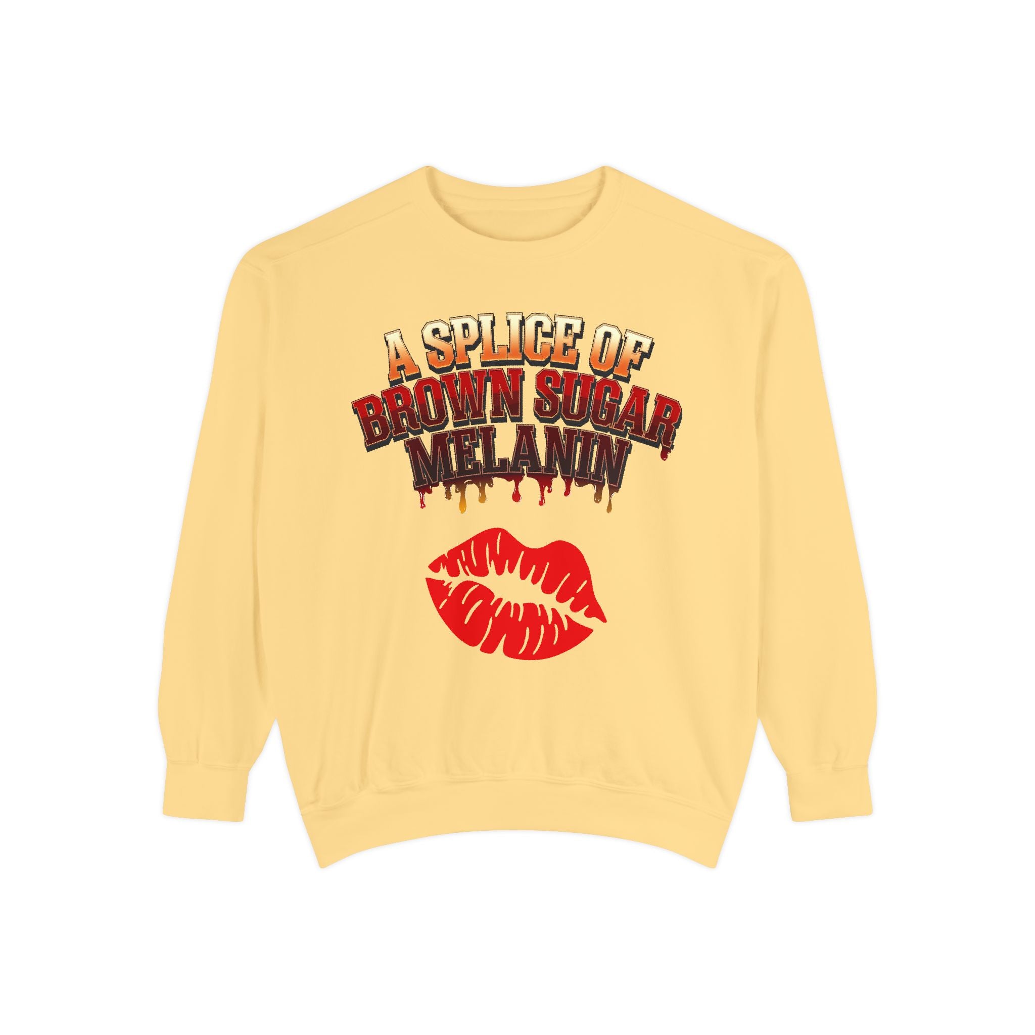 A Splice of Brown Sugar Melanin Unisex Sweatshirt - Comfortable & Stylish for All Occasions - Angel Body