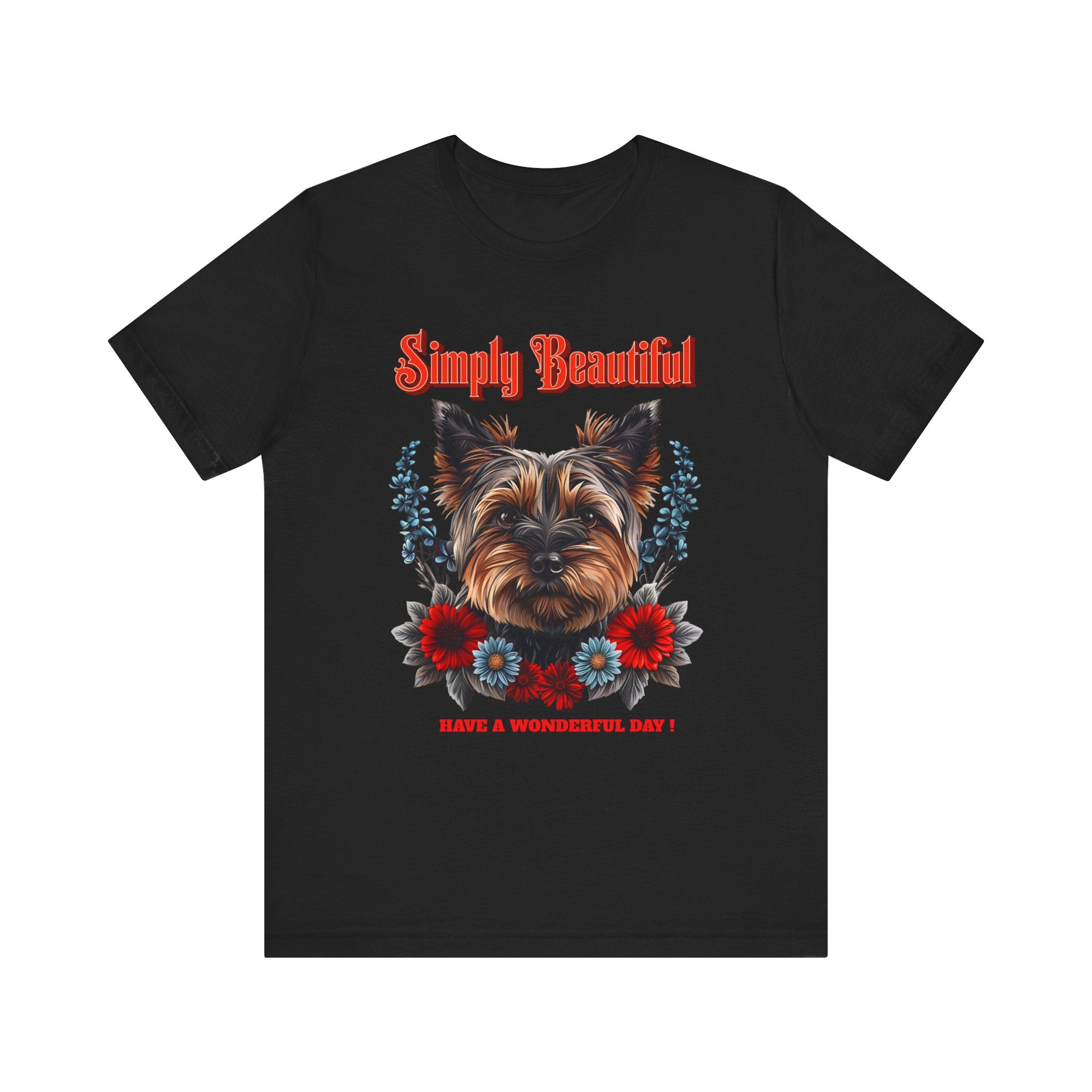 Unisex Jersey Short Sleeve Tee Simply Beautiful Yorkshire Puppy - Angel Body