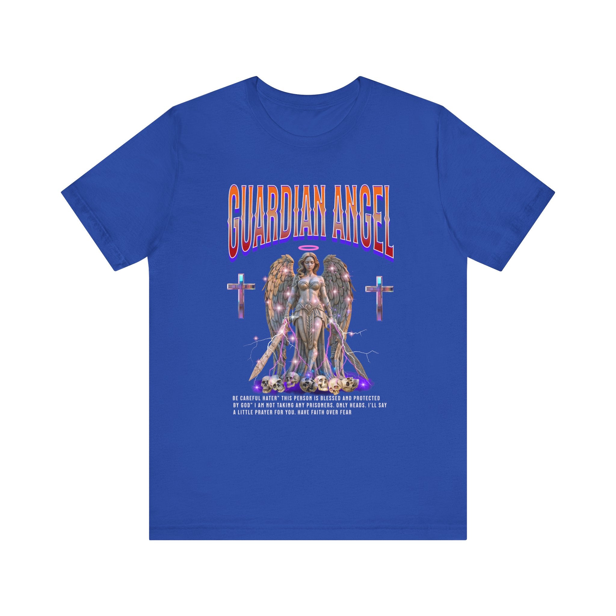 Unisex Jersey Short Sleeve Tee: Guardian Angel Spiritual Warrior and Protector of Blessed Soul's - Angel Body