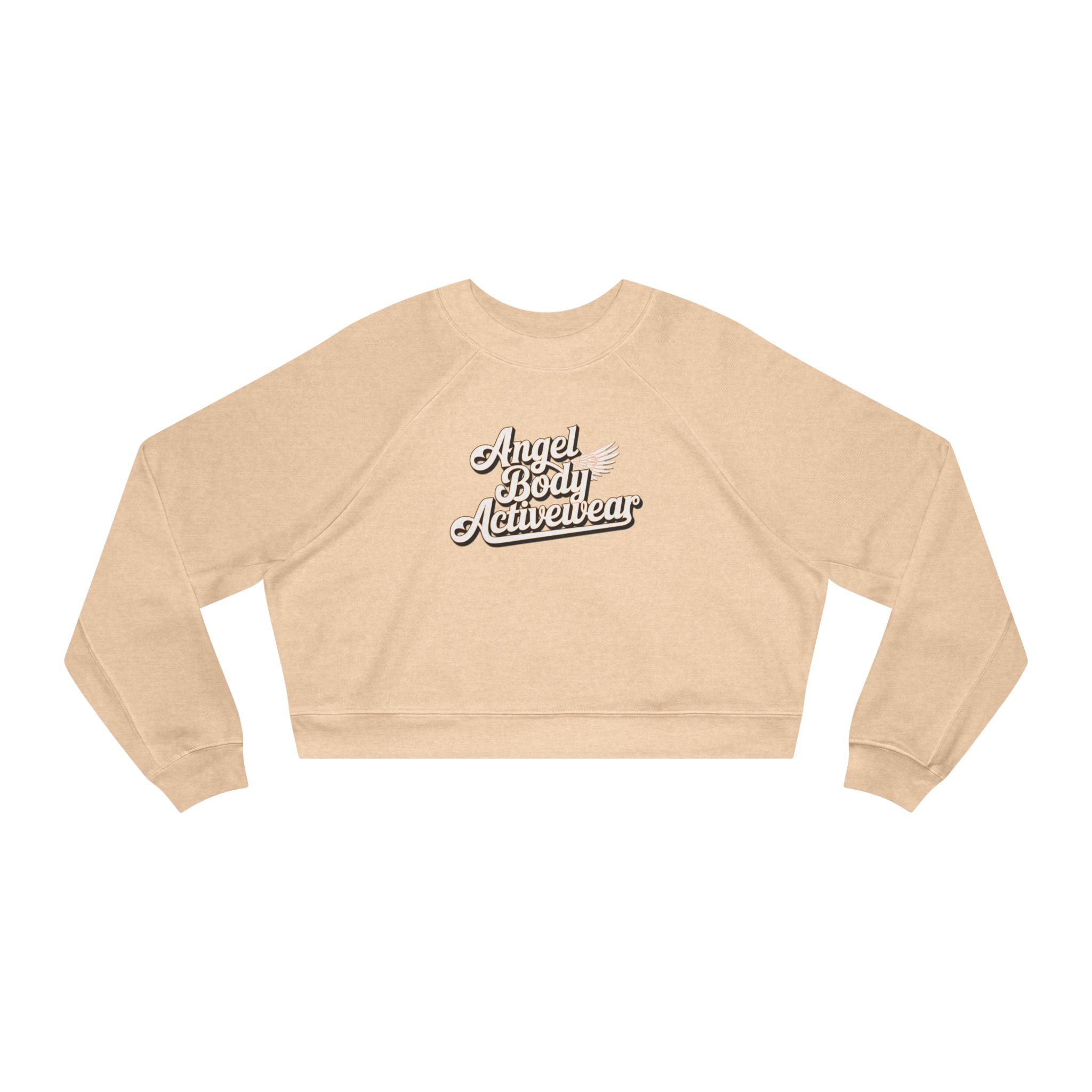 Angel Body Activewear Women's Cropped Fleece Pullover - Stylish & Cozy Sweatshirt for Athleisure - Angel Body