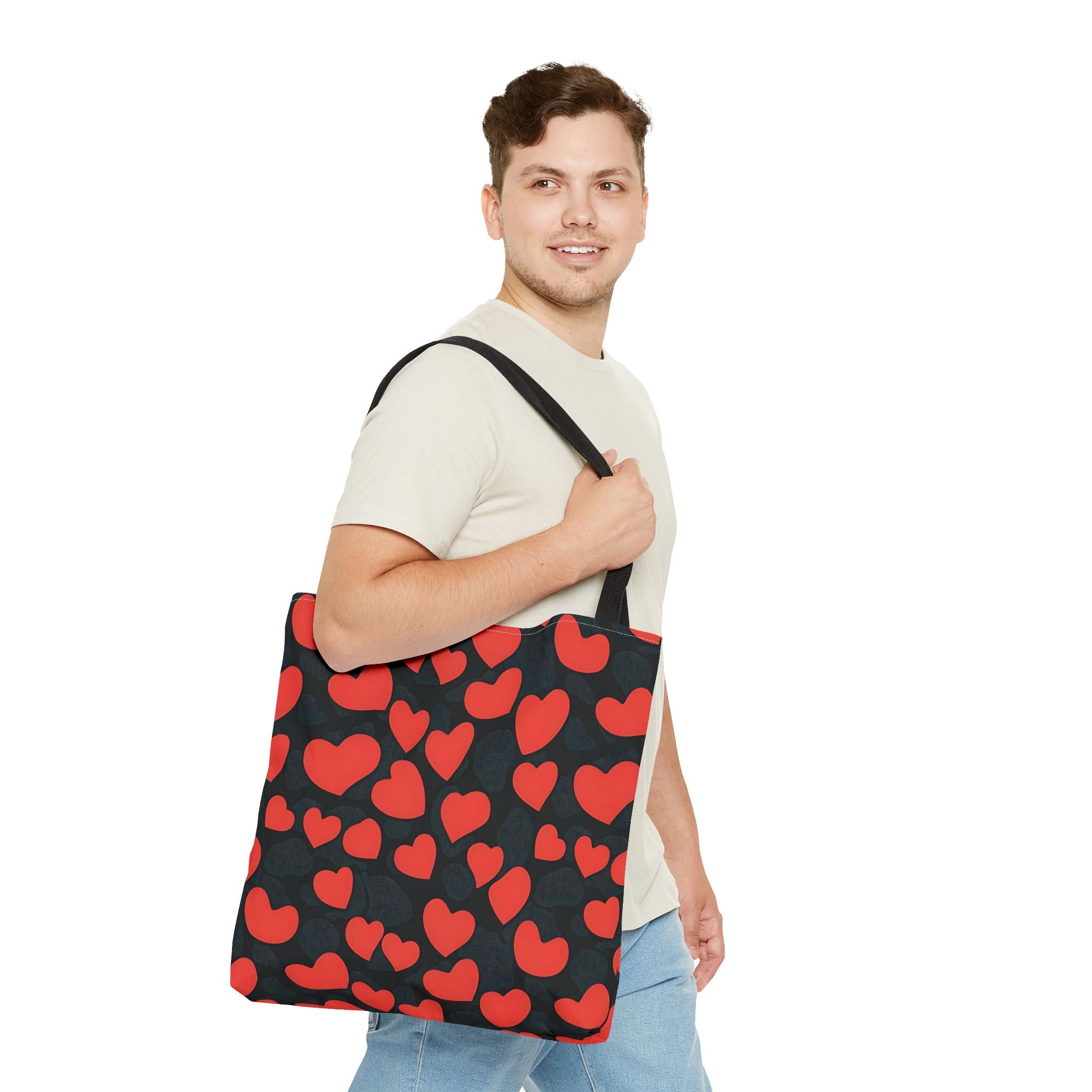 Heart Pattern Tote Bag - Fun Cute and Stylish - Angel Body