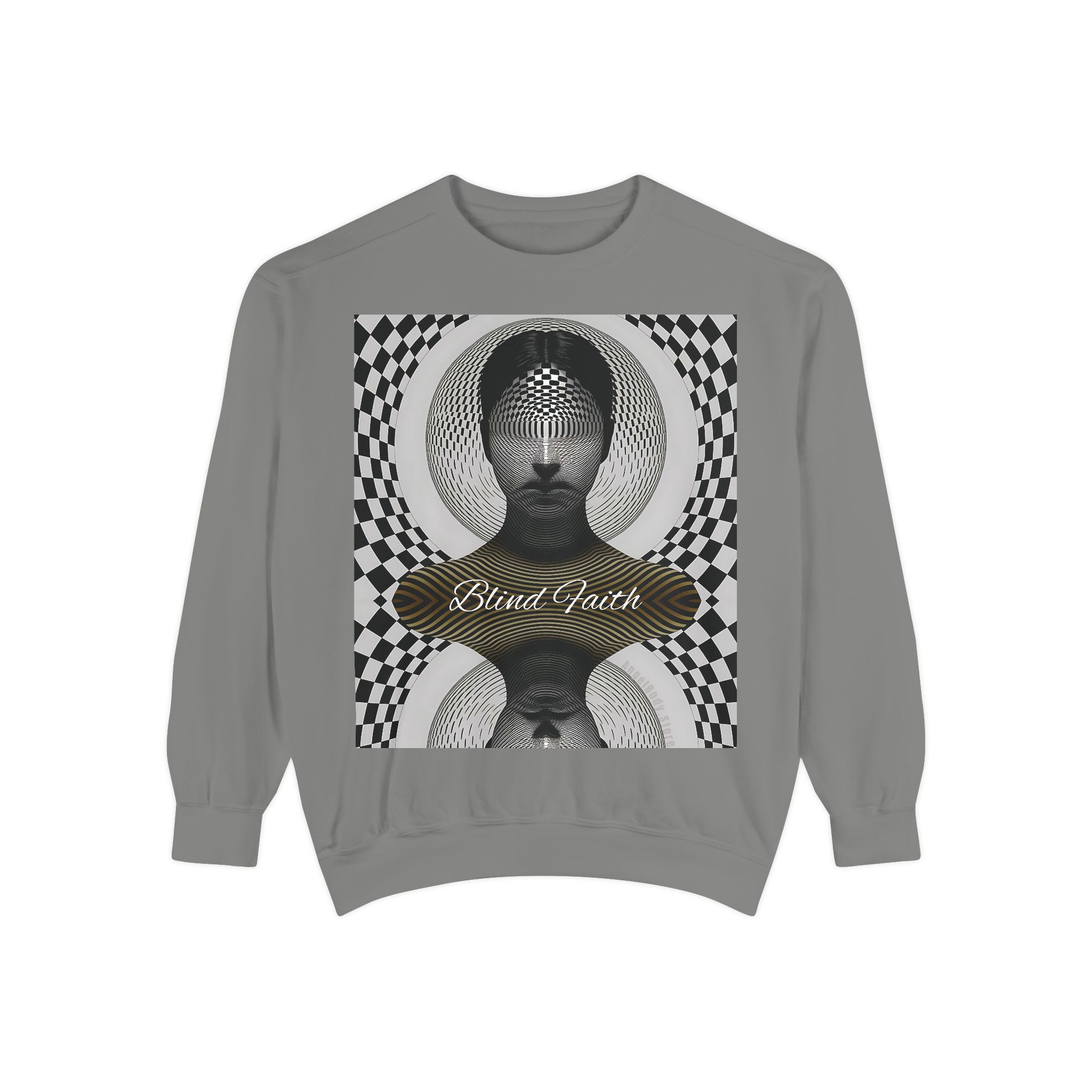 Mystical Mind Sweatshirt - Blind Faith Psychedelic Design for Art Lovers - Angel Body