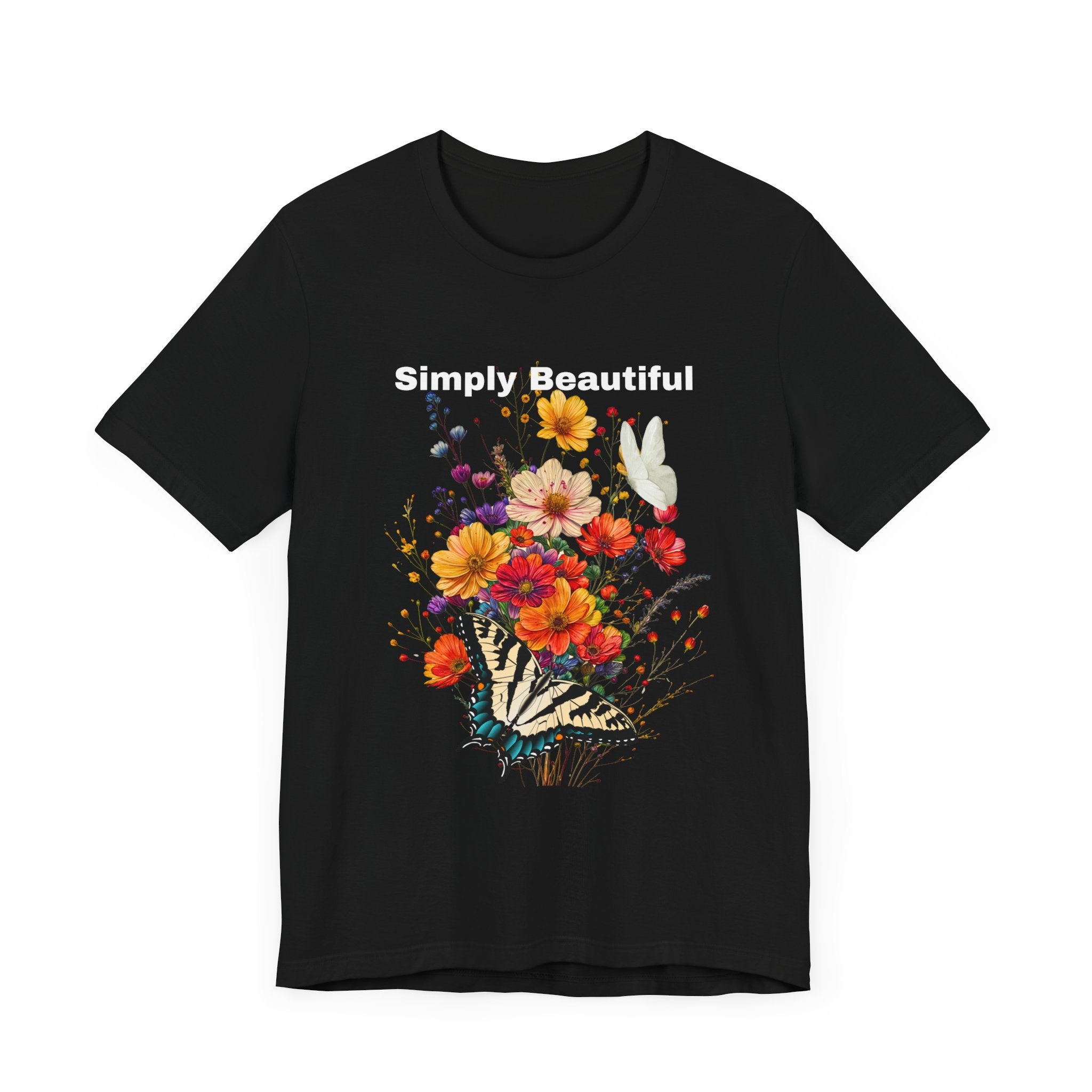 Unisex Jersey Short Sleeve Tee That Says Simply Beautiful - Angel Body