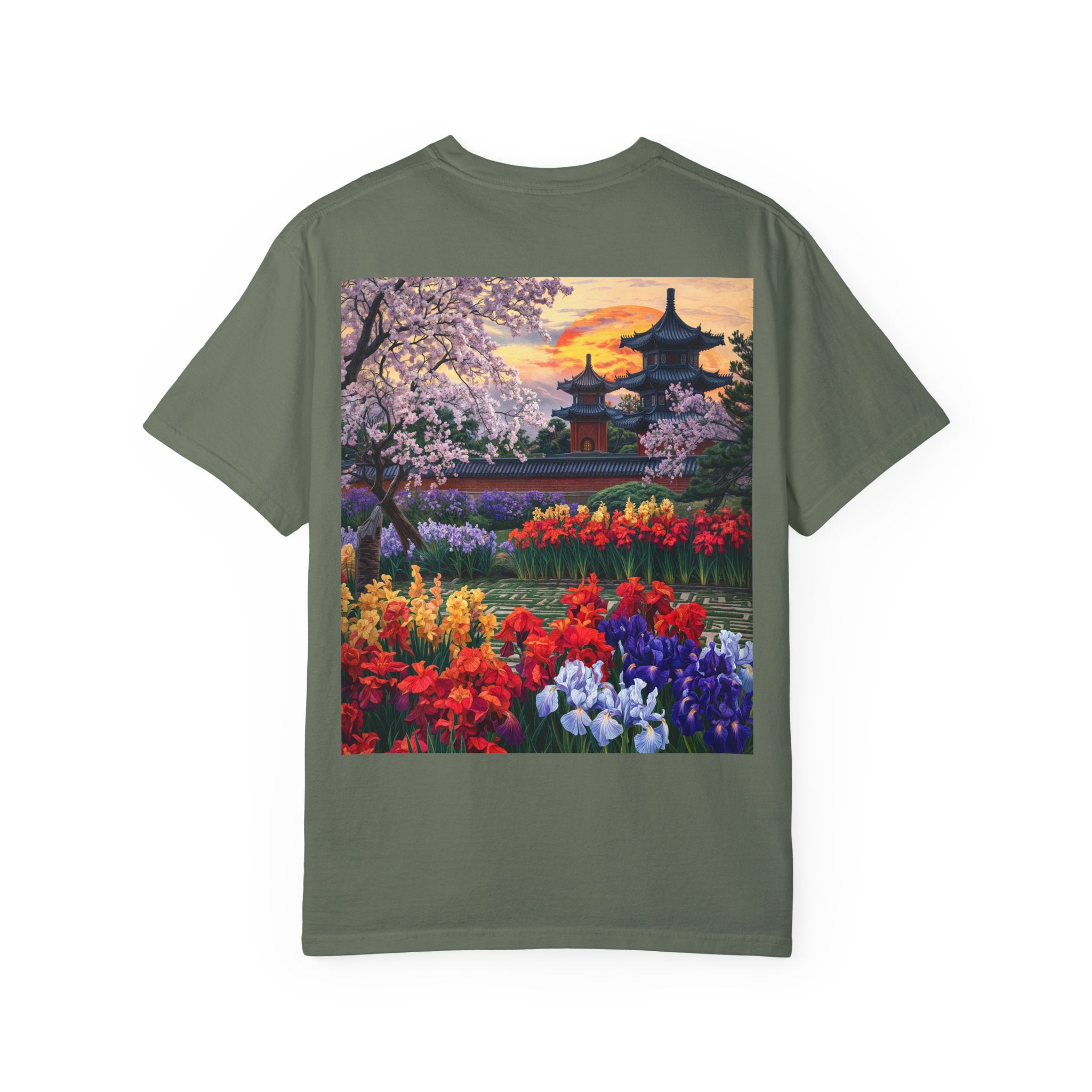 Japanese Garden Landscape T-Shirt - Nature Lovers & Spring Celebrations - Angel Body