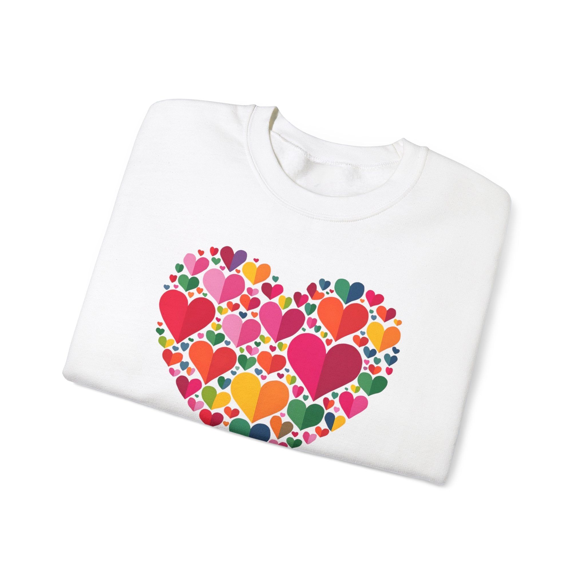 Have a Heart Unisex Sweatshirt - Colorful Valentine’s Day Crewneck for Comfort and Love - Angel Body
