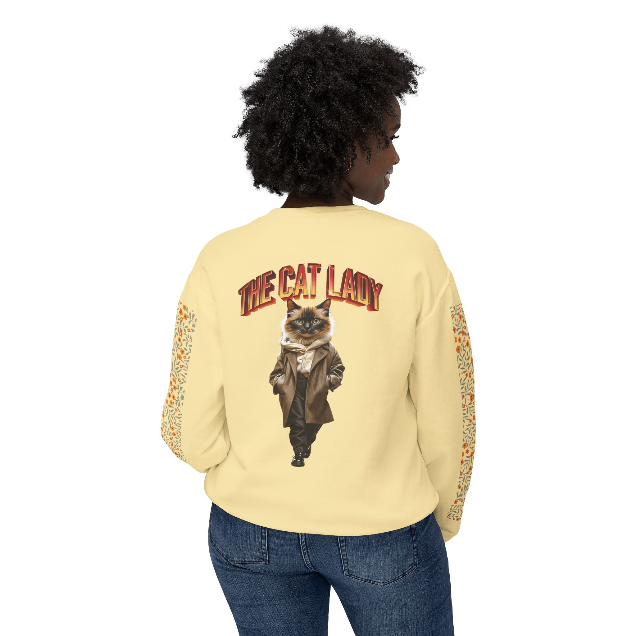 Unisex Lightweight Crewneck Sweatshirt - Angel Body