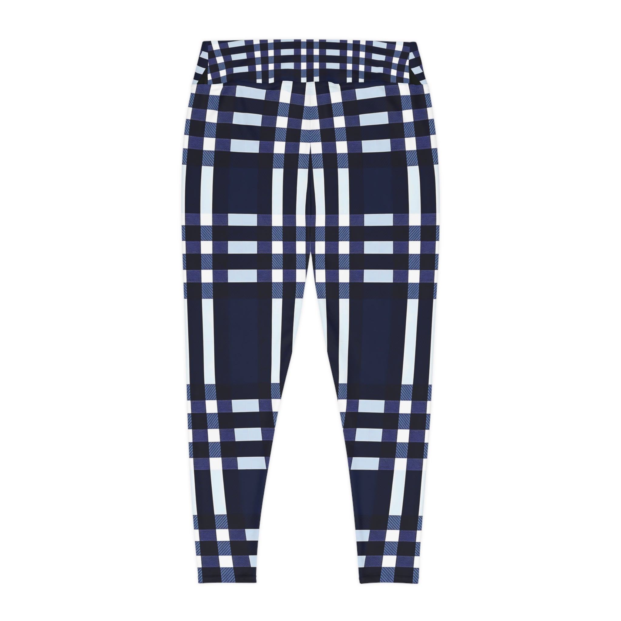 New Custom design Plus Size Leggings - Comfortable Plaid Design for Everyday Wear - Angel Body