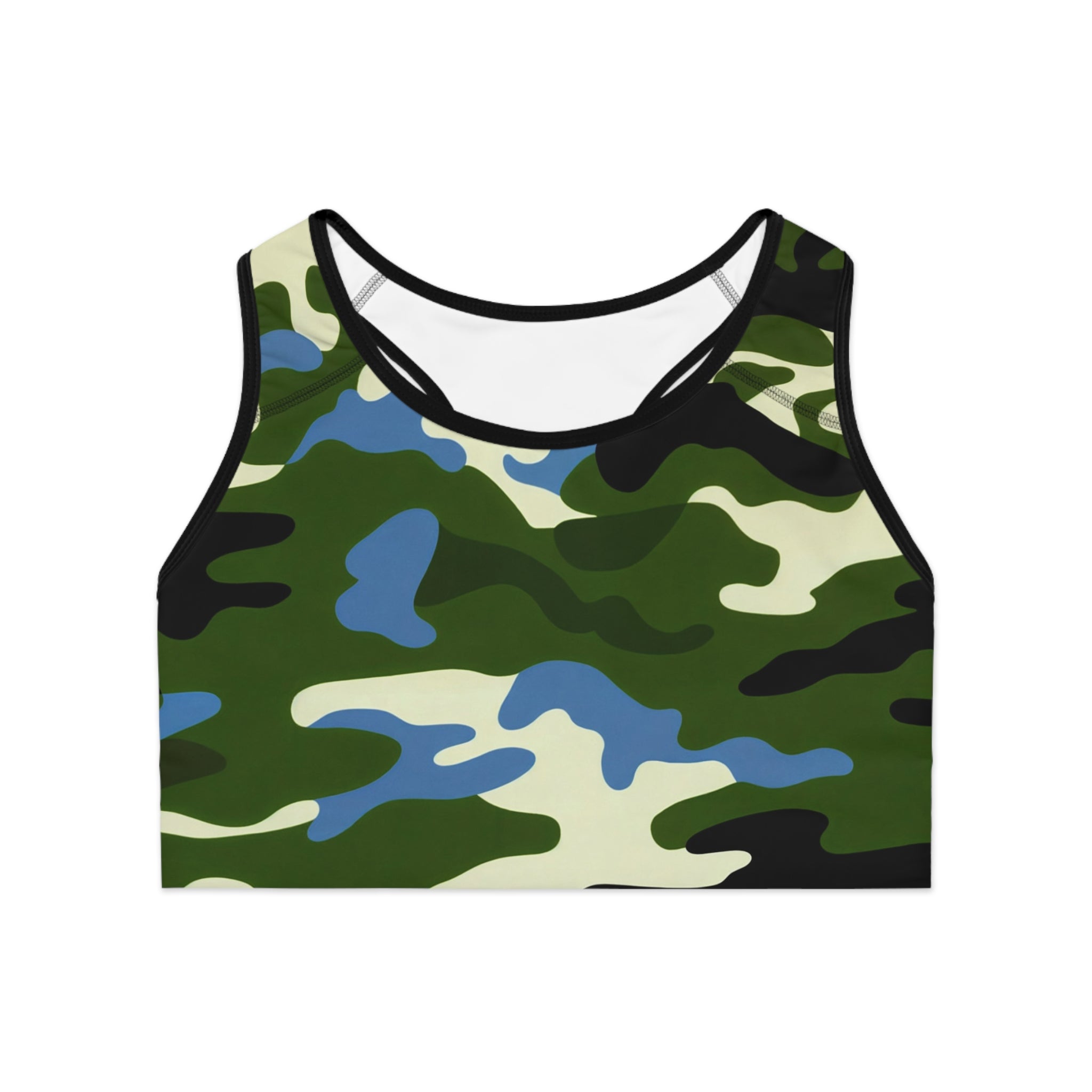 Camo Sports Bra - Stylish Activewear for Fitness Enthusiasts - Angel Body