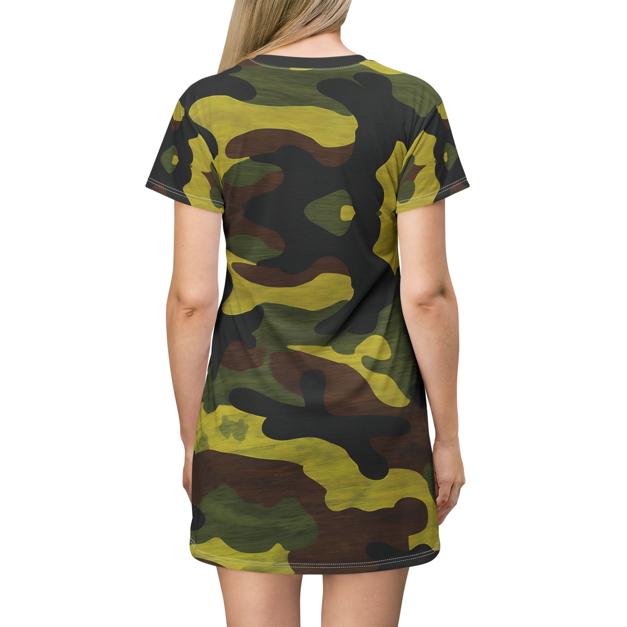 Camouflage T-Shirt Dress for Adventurous Styles - Angel Body
