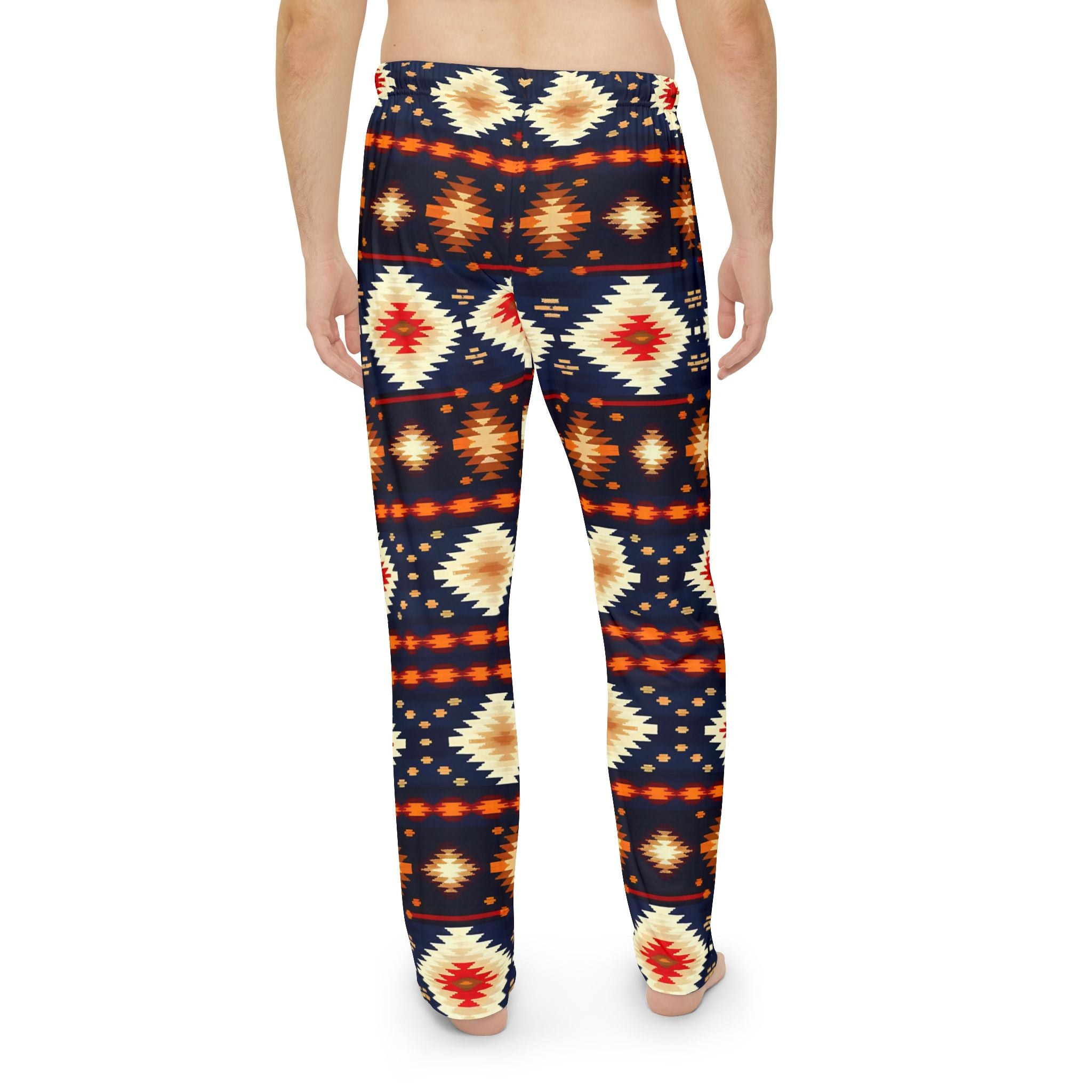 Men's Pajama Pants - Cozy Tribal Pattern for Relaxation & Lounge Wear - Angel Body
