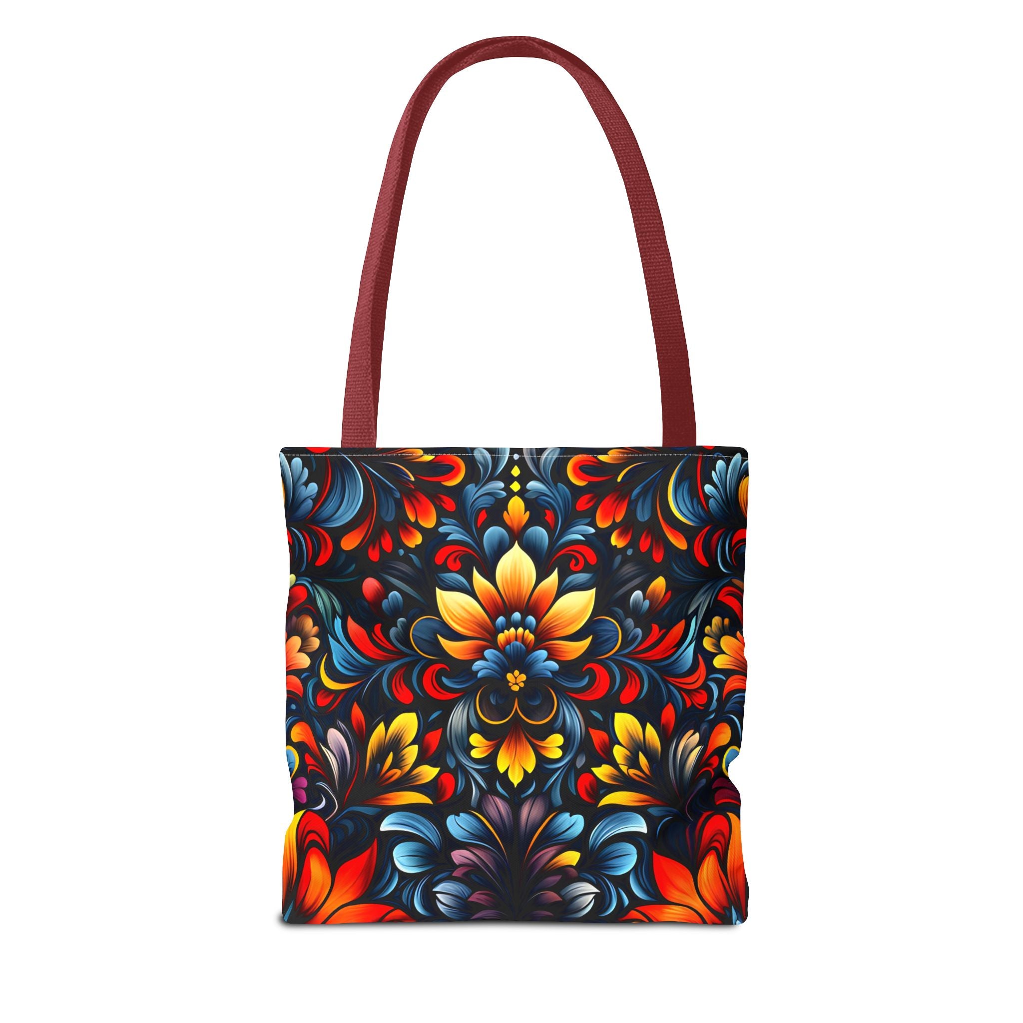 Vibrant Floral Tote Bag - Colorful Pattern for Everyday Use - Angel Body