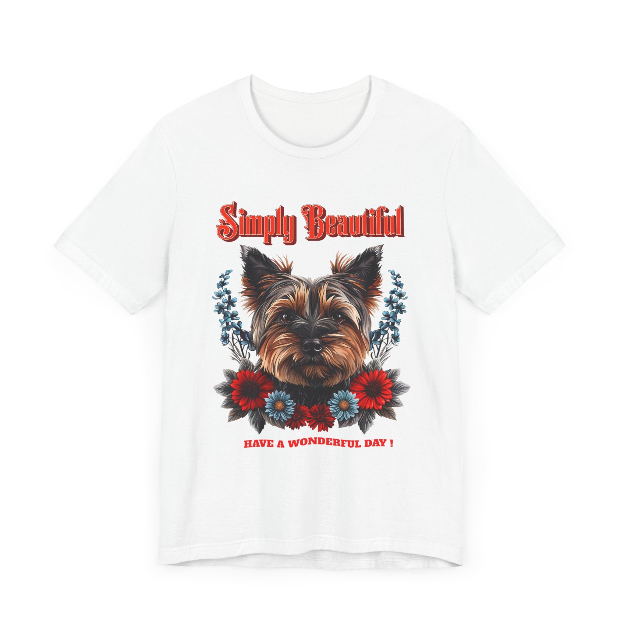 Unisex Jersey Short Sleeve Tee Simply Beautiful Yorkshire Puppy - Angel Body