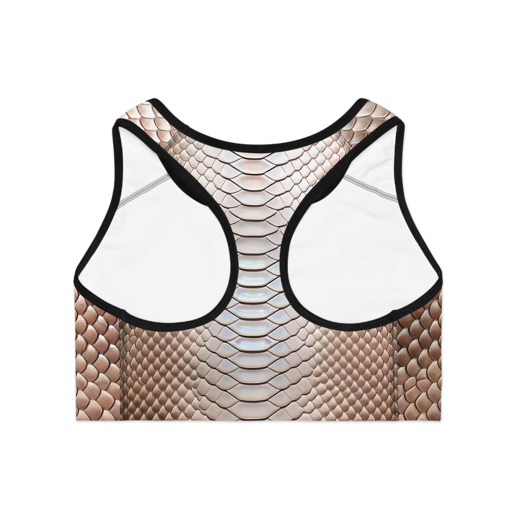 Sleek Snake Skin Sports Bra - Stylish Activewear for Gym & Yoga - Angel Body