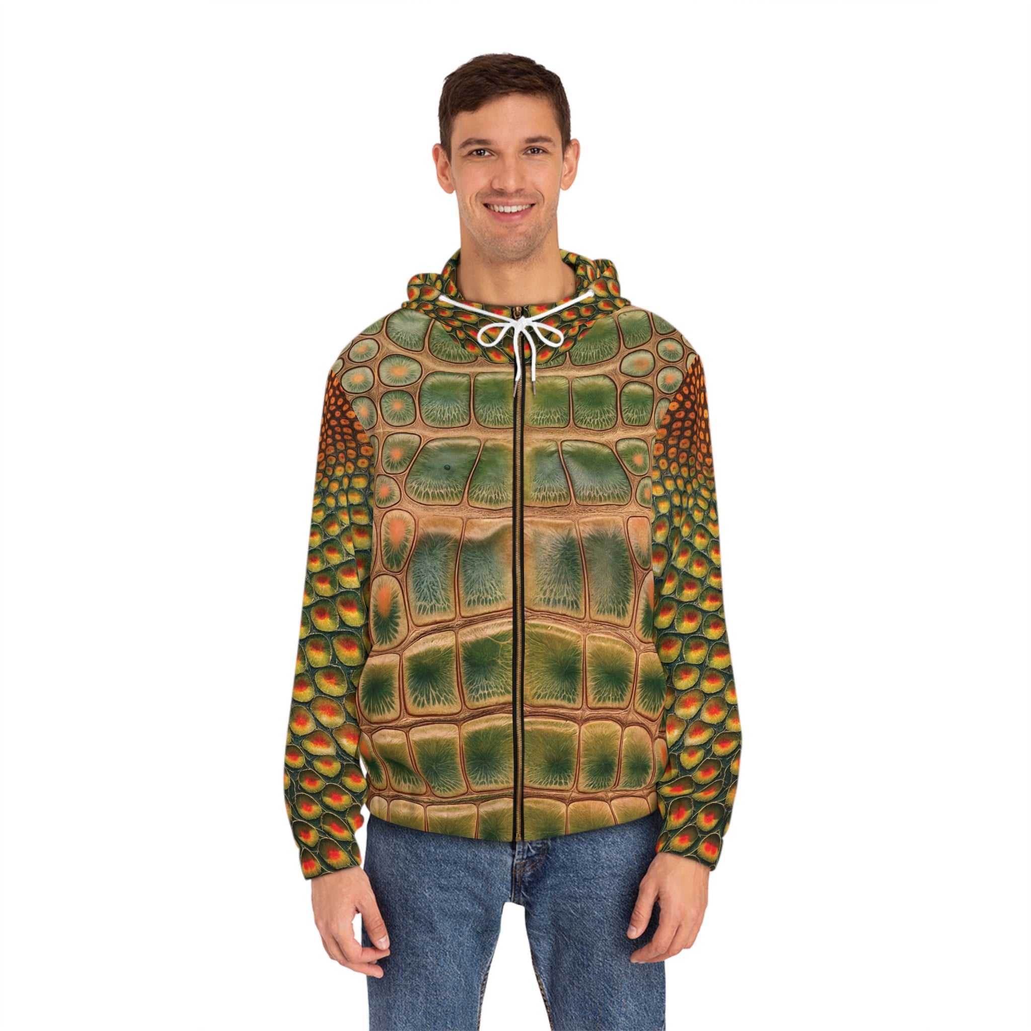 Man's Crocodile Print Hoodie - Angel Body