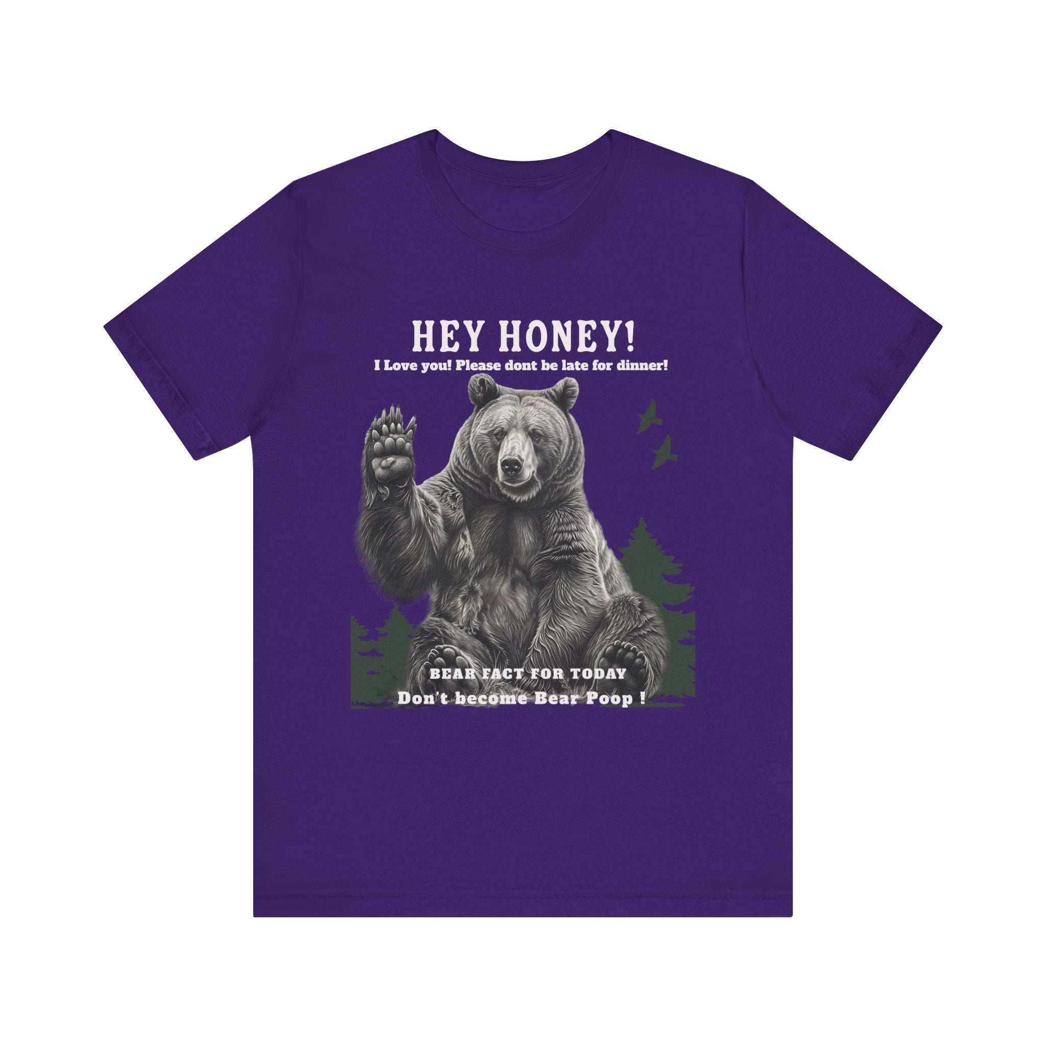Unisex Jersey Short Sleeve Tee Fun/ hilarious design Don't Feed The Bear - Angel Body