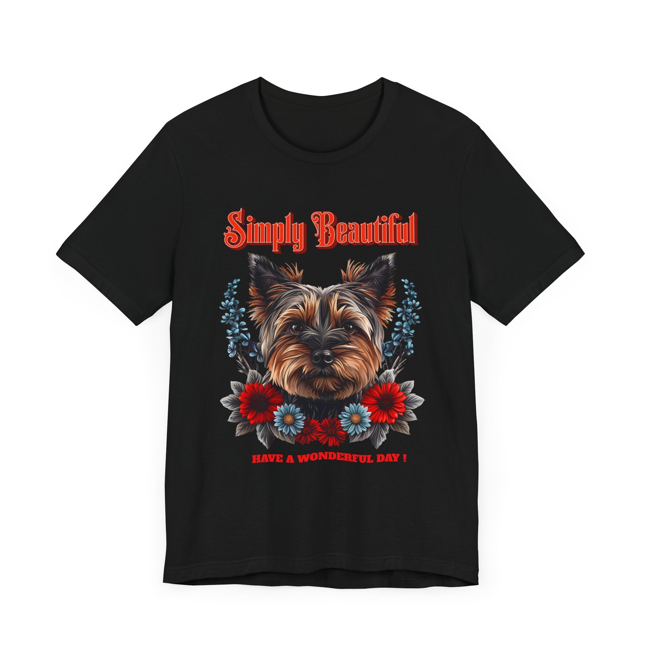Unisex Jersey Short Sleeve Tee Simply Beautiful Yorkshire Puppy - Angel Body