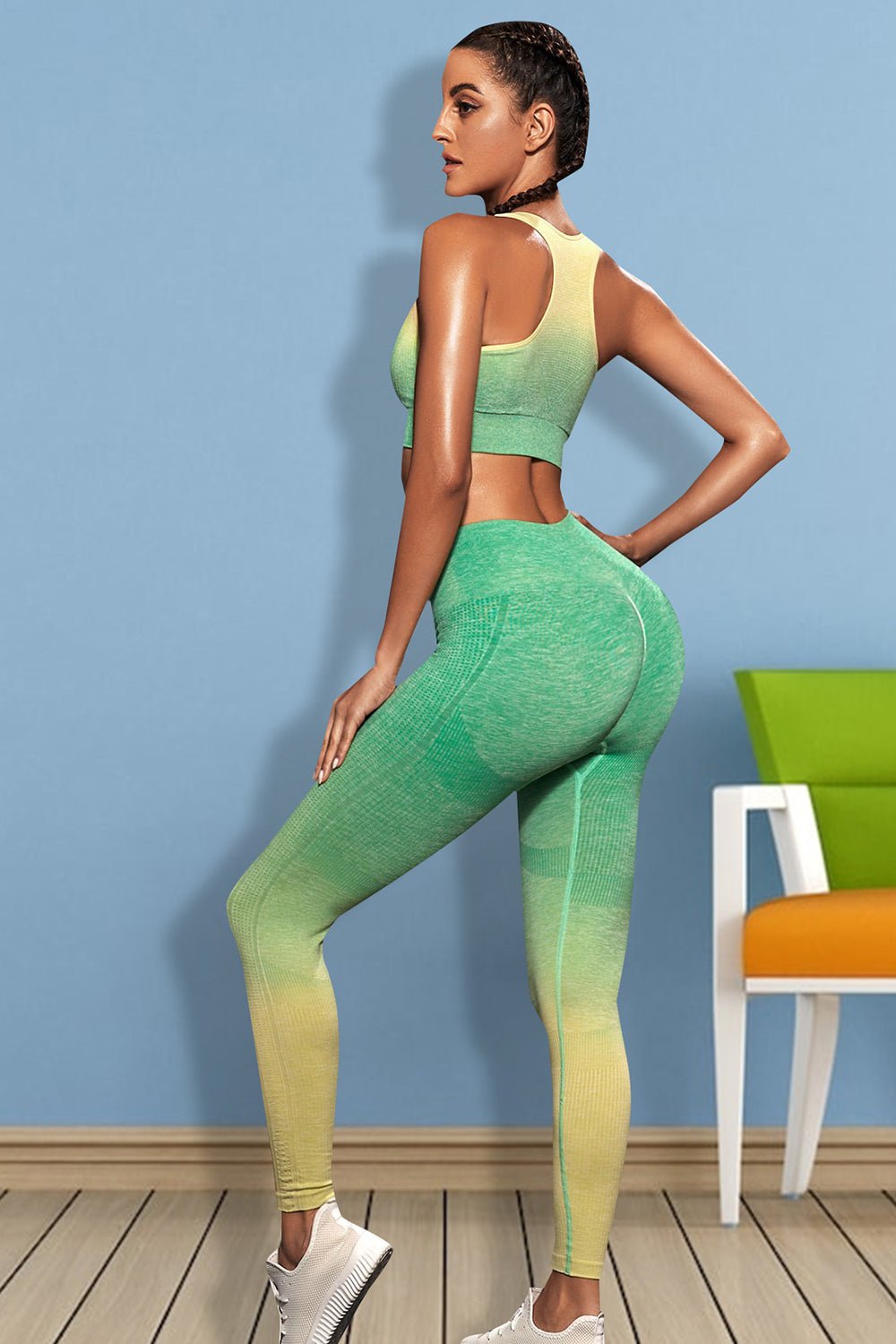 Gradient Sports Tank and Leggings Set - Angel Body