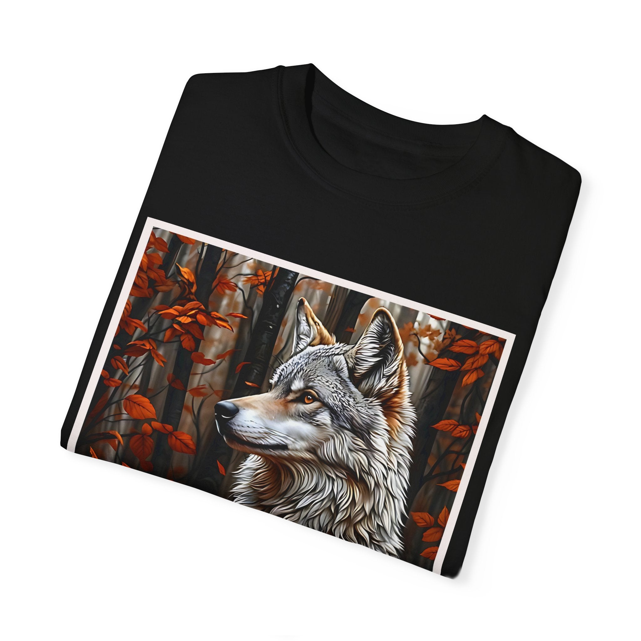 Wolf Art Unisex Garment-Dyed T-Shirt | Nature-Inspired Clothing - Angel Body