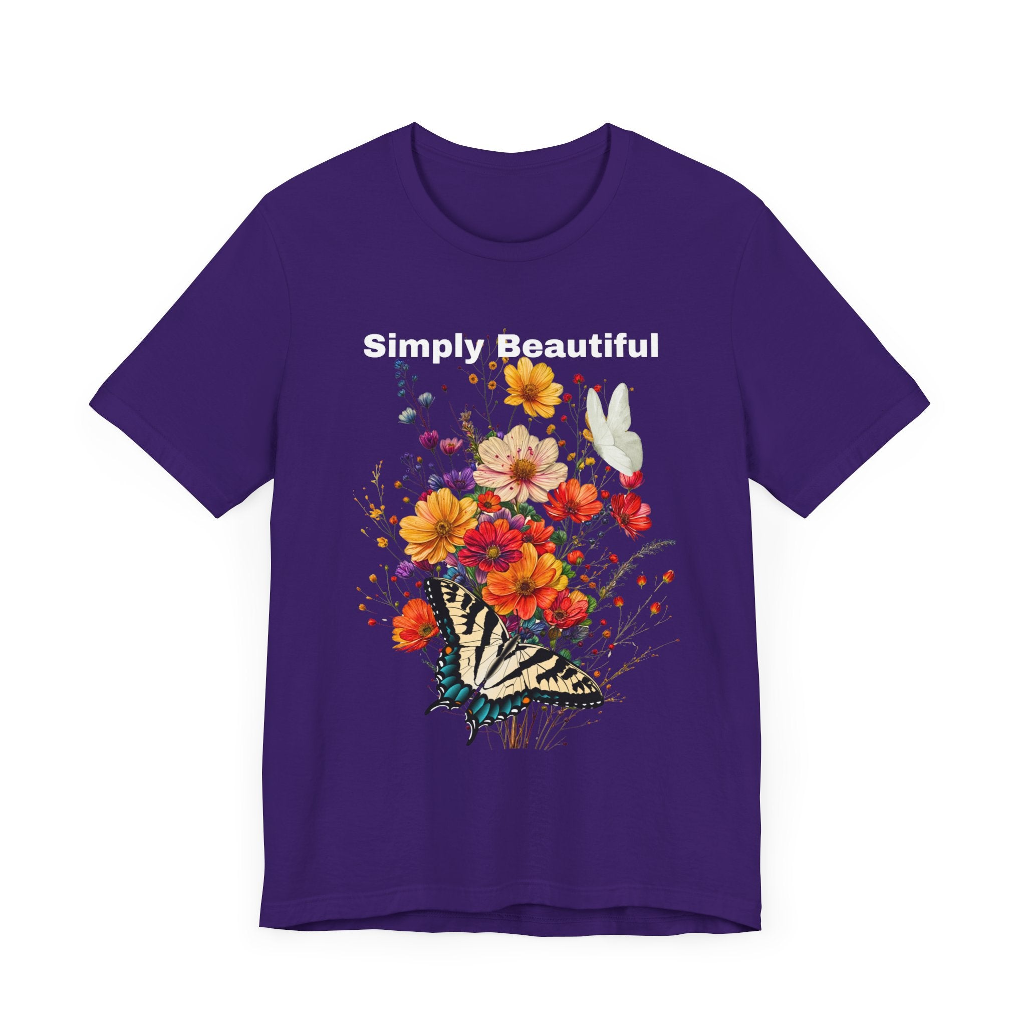 Unisex Jersey Short Sleeve Tee That Says Simply Beautiful - Angel Body